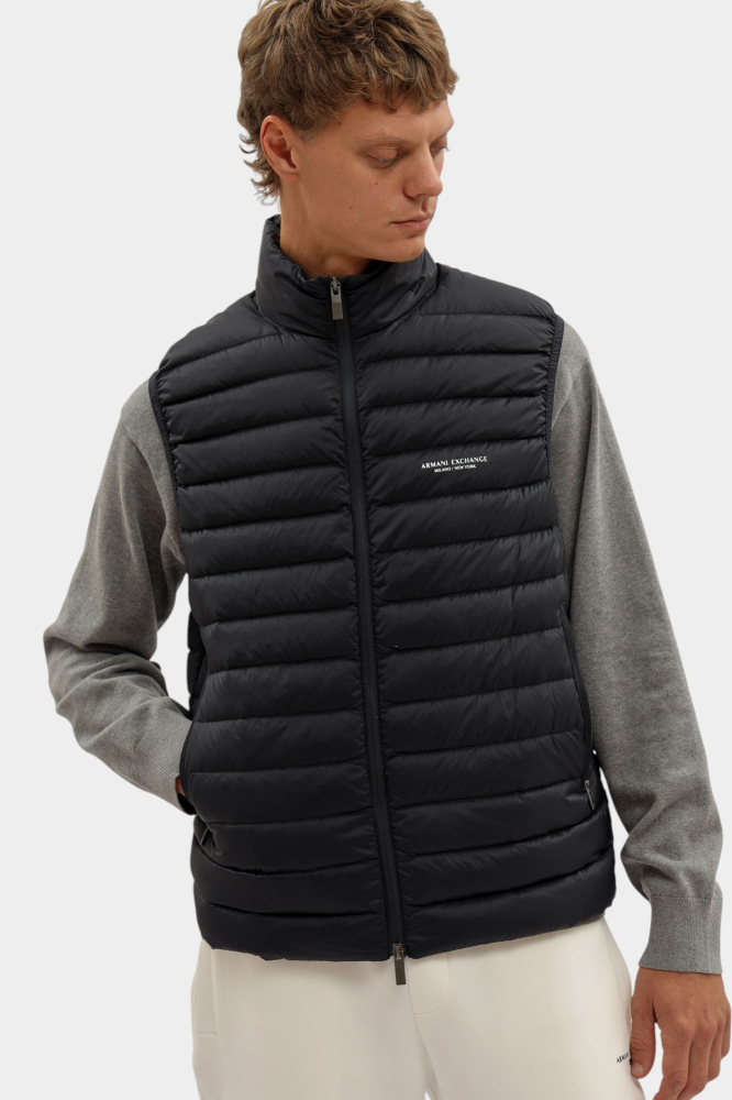 Худи Armani Exchange Хлопок Черный