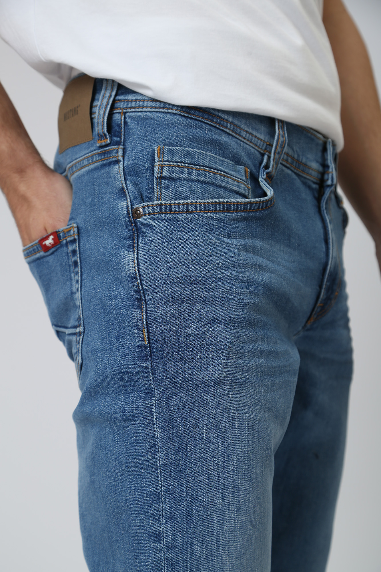 1013658-5000 Джинсы Oregon Tapered Mustang Голубой