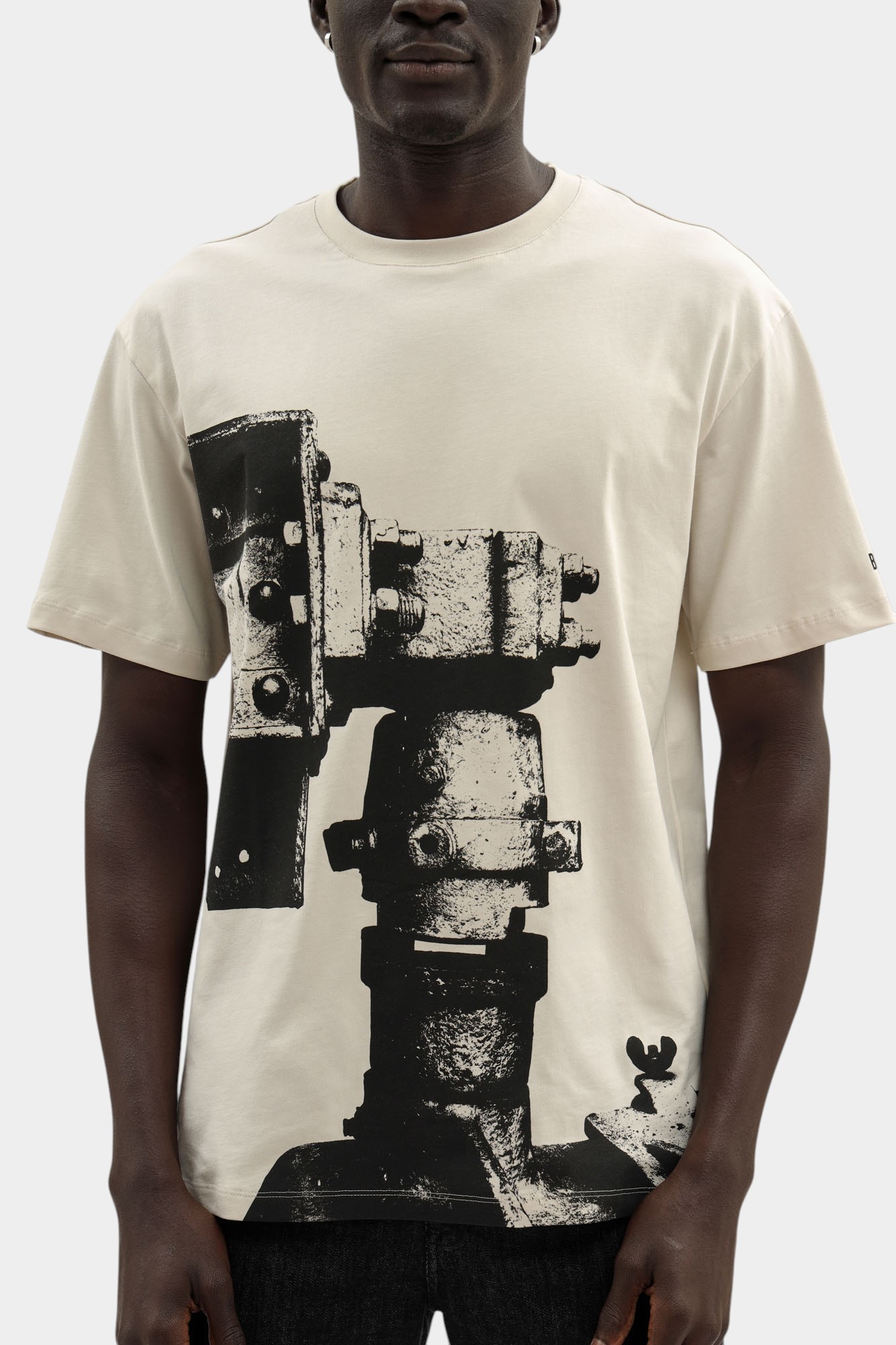 BMT1221 Футболка Bikkembergs Бежевый