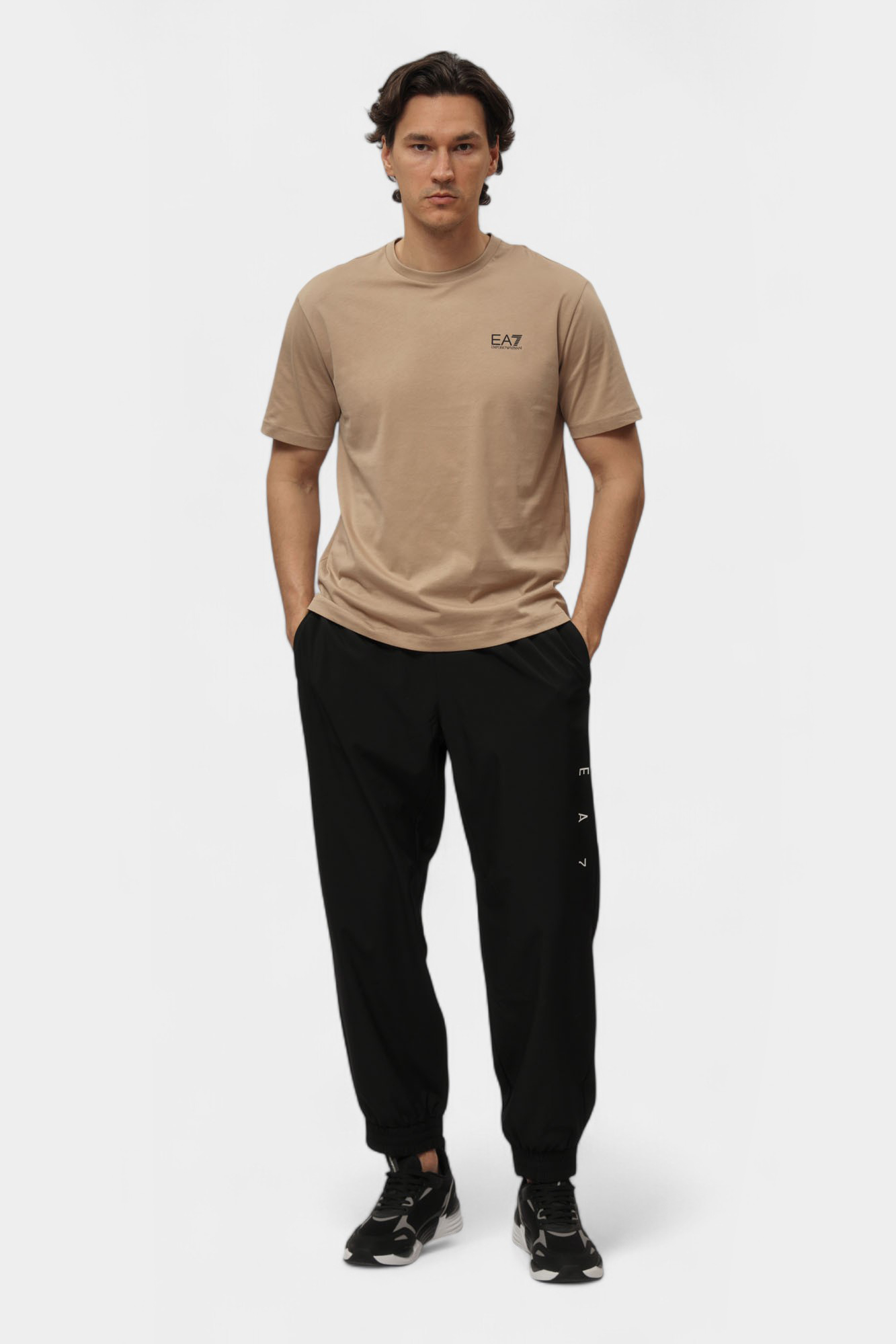 7M000567_AF10375 Футболка EA7 Бежевый