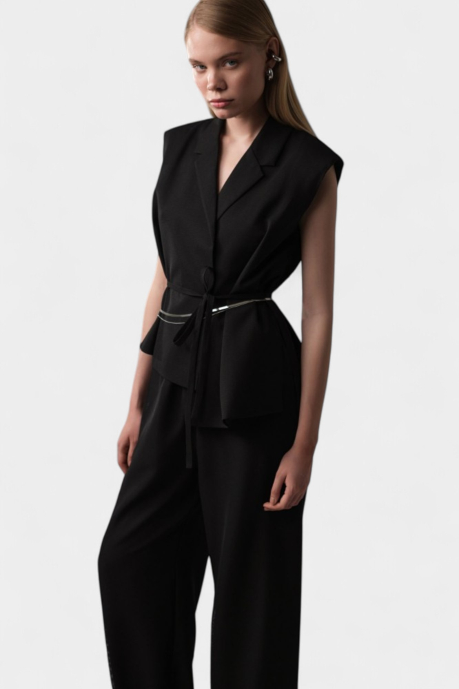 Брюки Pepe Jeans Смесовый лен Молочный