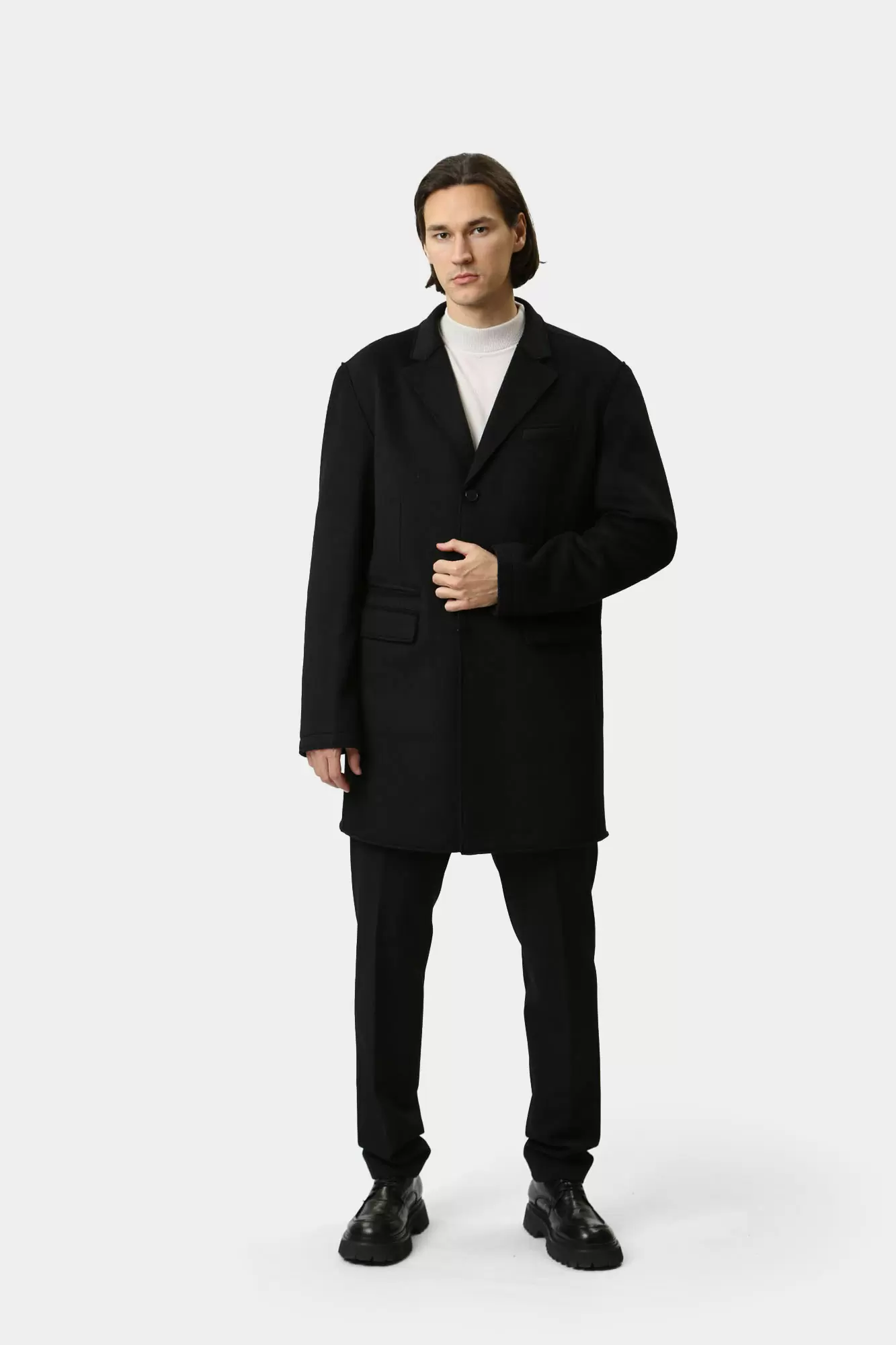 544557_455010 Пальто Karl Lagerfeld Черный