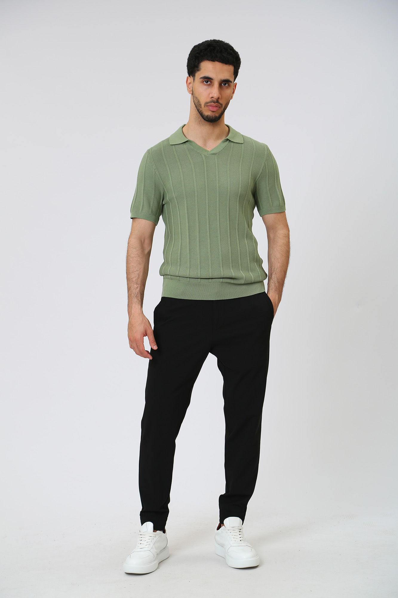 30035964_10015489 Поло Strellson Зеленый