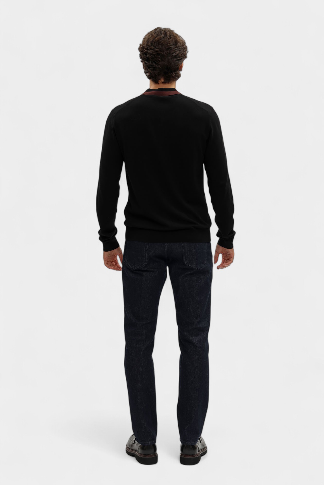 M0198000021N-MK604K01-48SM Поло с длинным рукавом Trussardi Черный