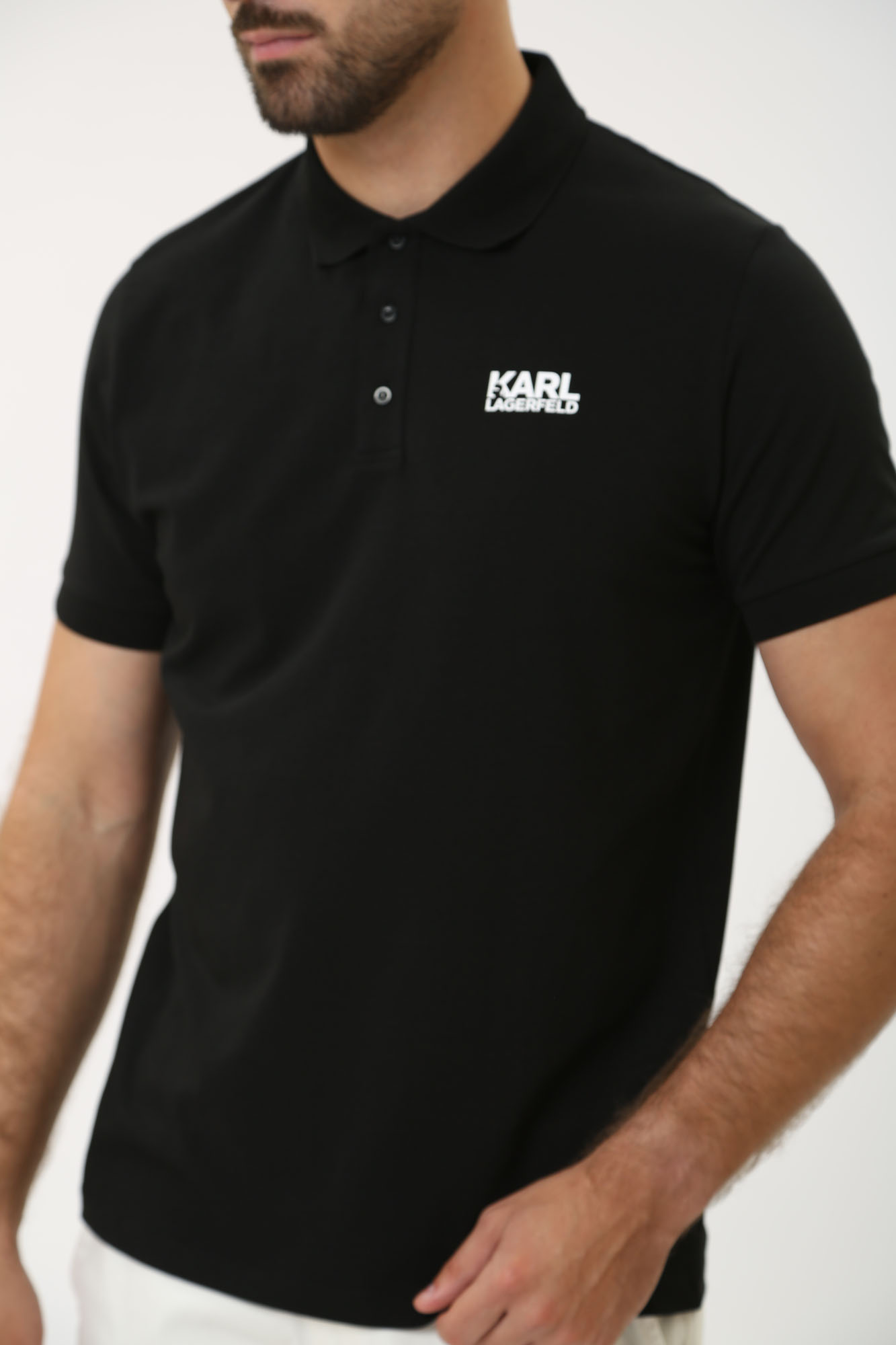 543235_745088 Поло Karl Lagerfeld Черный