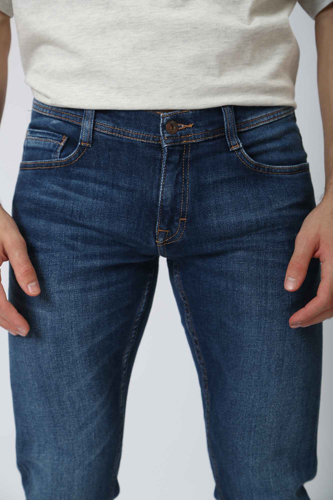 1013206-5000 Джинсы 'Oregon Tapered' Mustang Синий