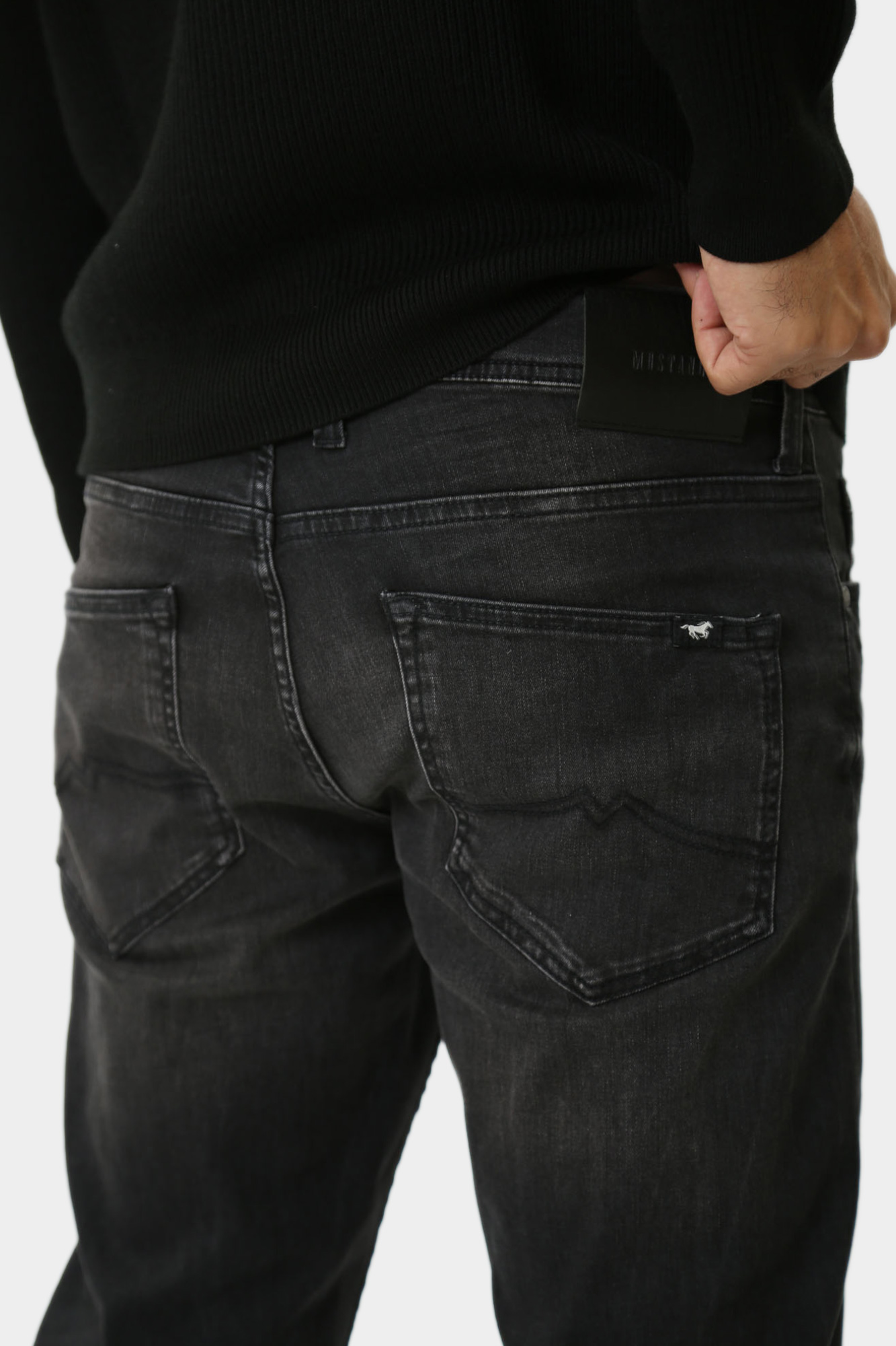 1015504-4000 Брюки джинсовые Mustang Черный