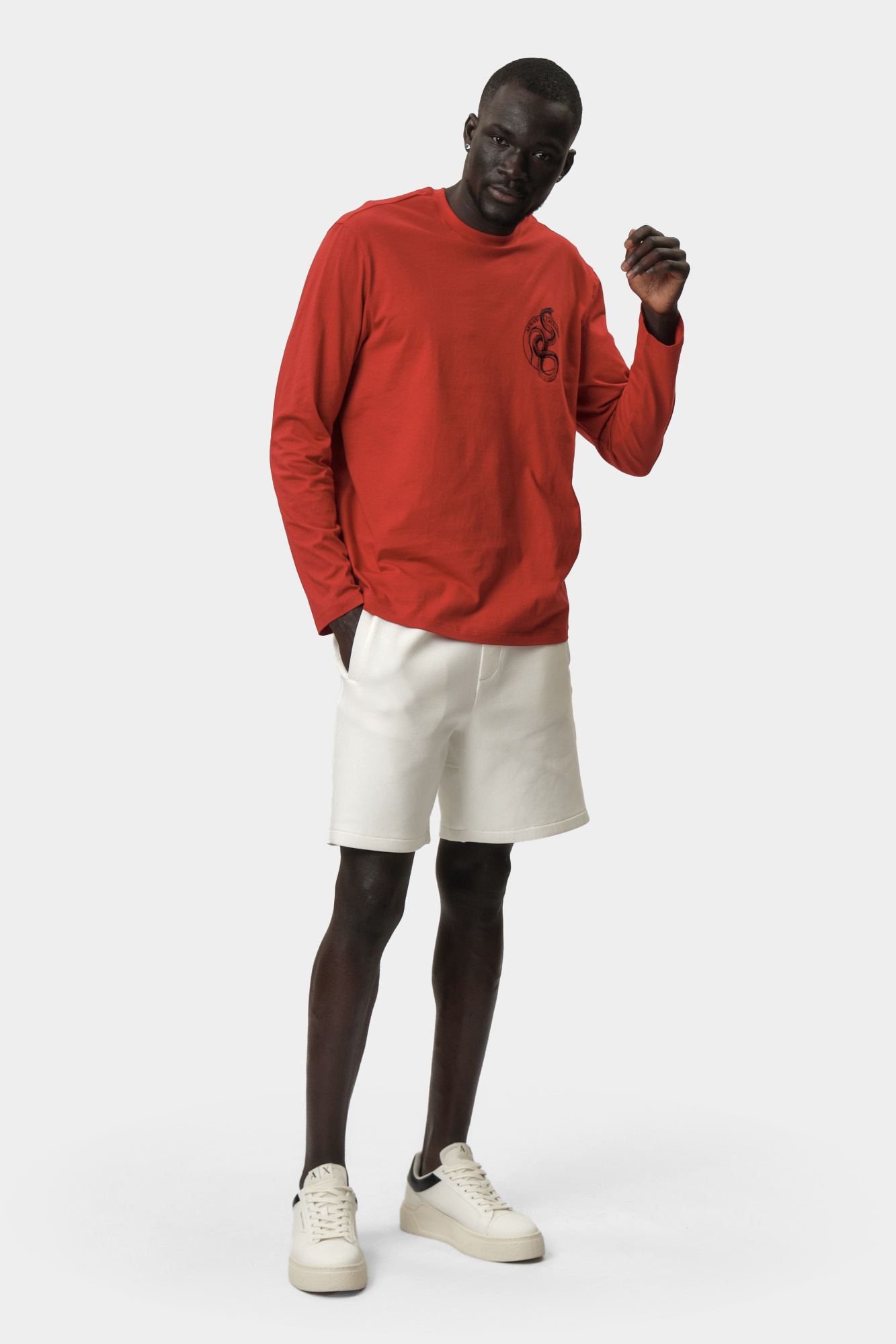 XM000214_AF10356 Лонгслив Armani Exchange Красный