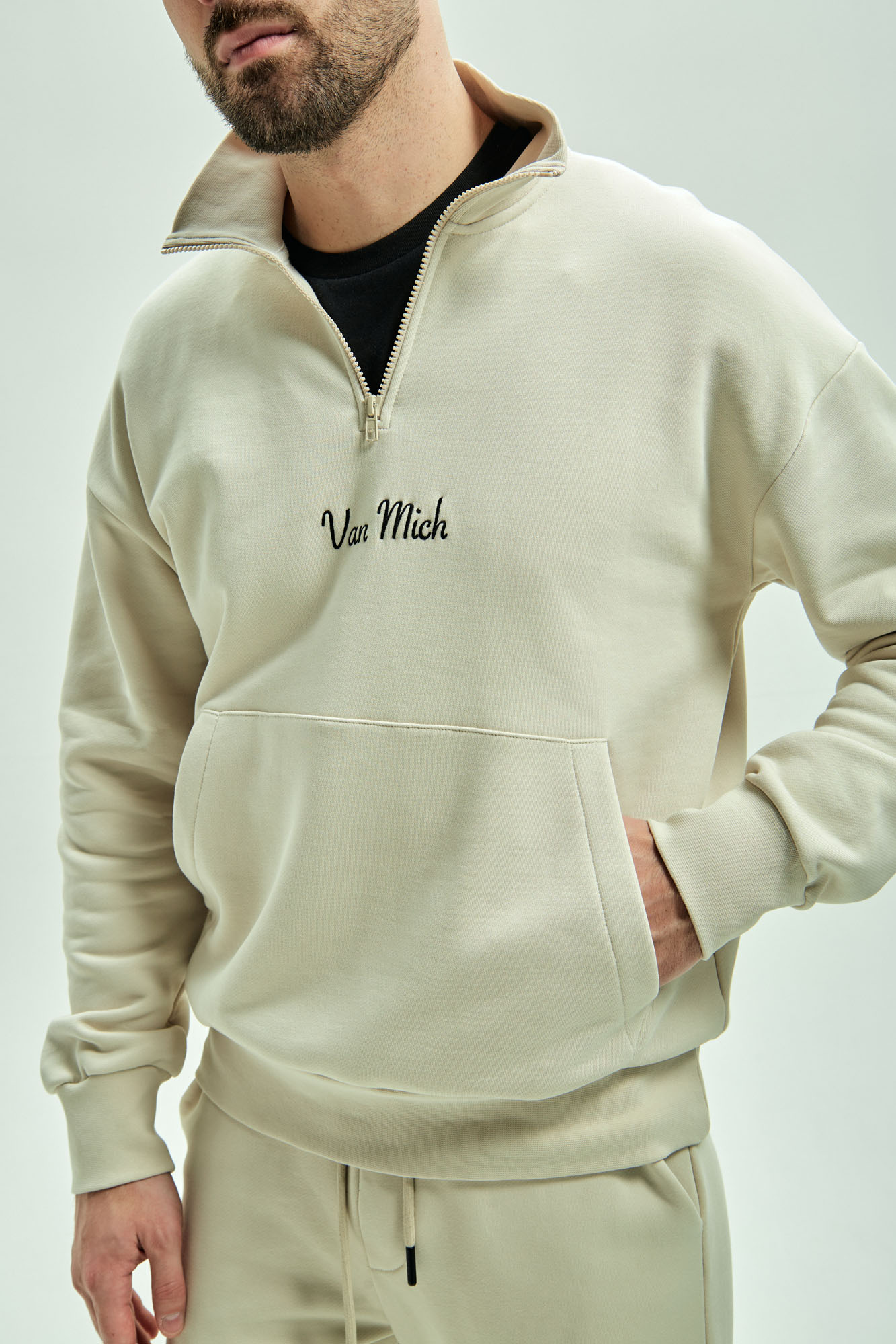 VM-ERK-20-048 Свитшот Van Mich Бежевый