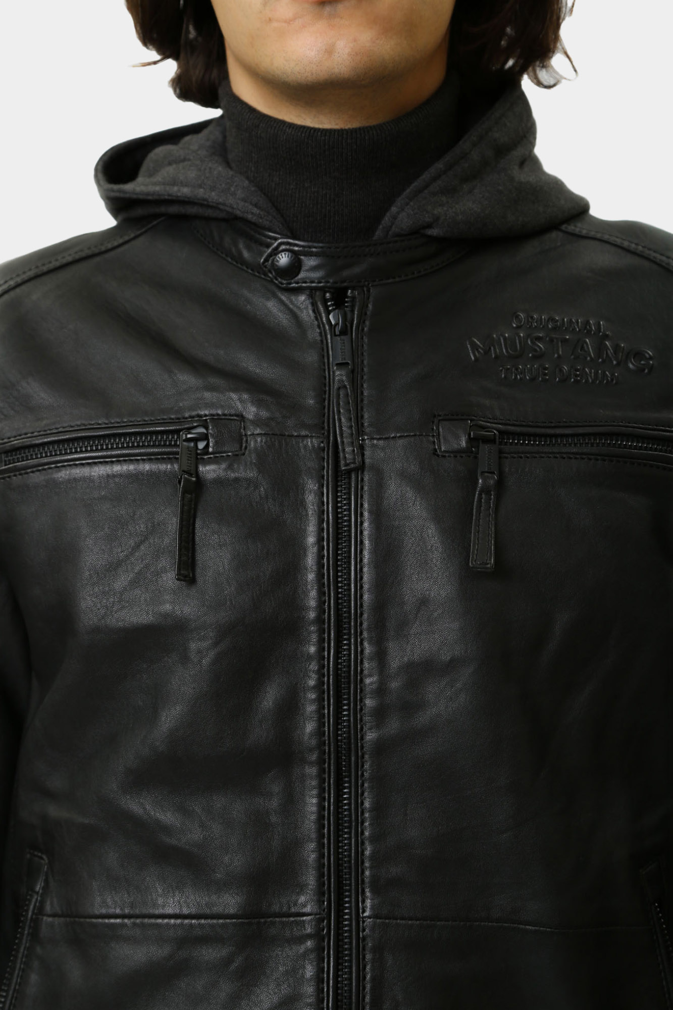 MU-M20-Jackson-1000 Куртка кожаная Mustang Черный