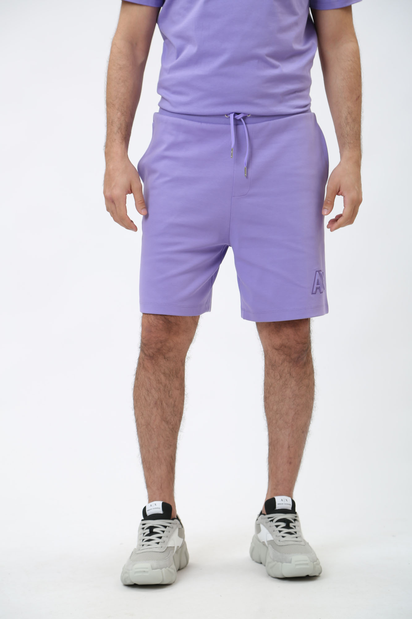 3DZSAC_ZJMAZ Шорты трикотажные Armani Exchange Фиолетовый