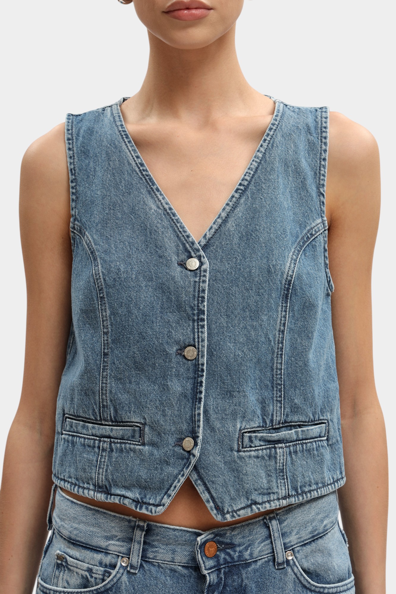 1016221-5000 жилет джинсовый mustang 