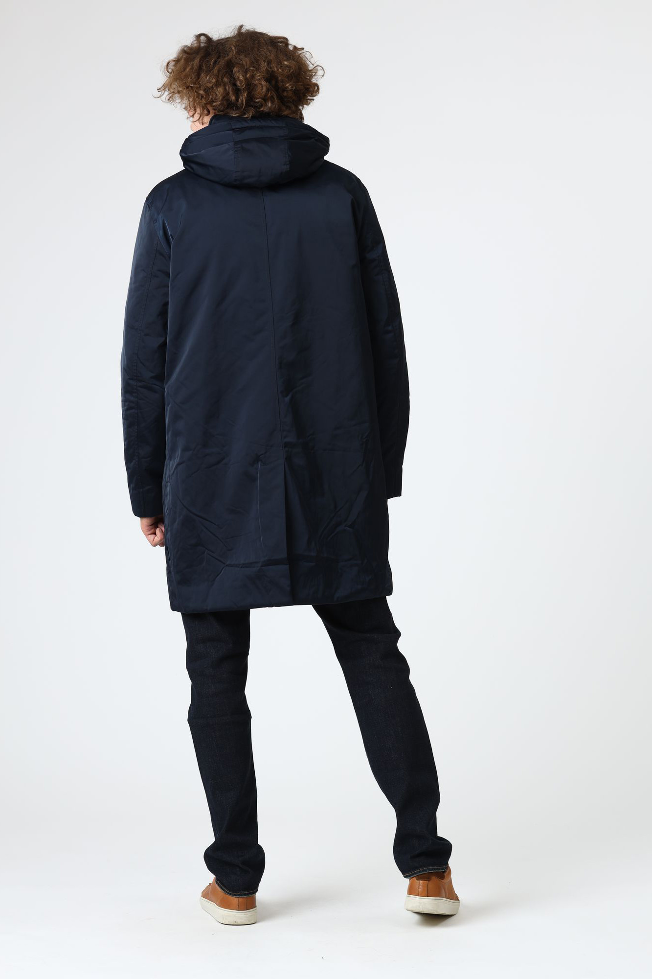 6HZLG8_ZNFQZ Плащ утепленный Armani Exchange Синий