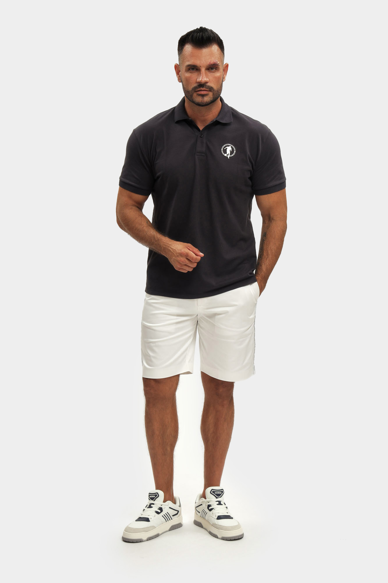 BMT0817 Поло Bikkembergs Фиолетовый