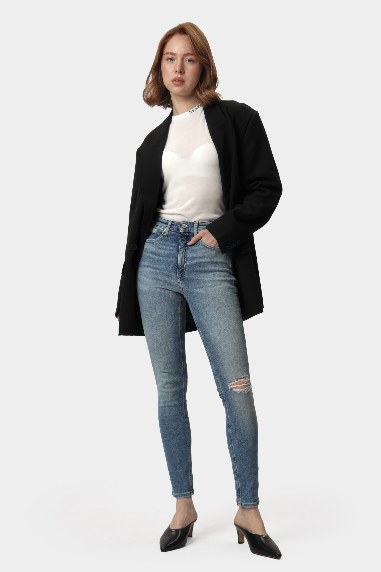 J20J224495 брюки джинсовые calvin klein jeans 