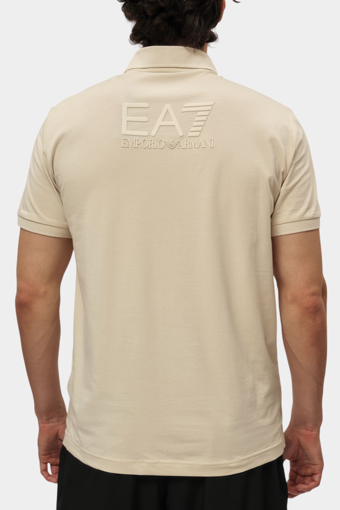 7M000228_AF10373 Поло EA7 Молочный