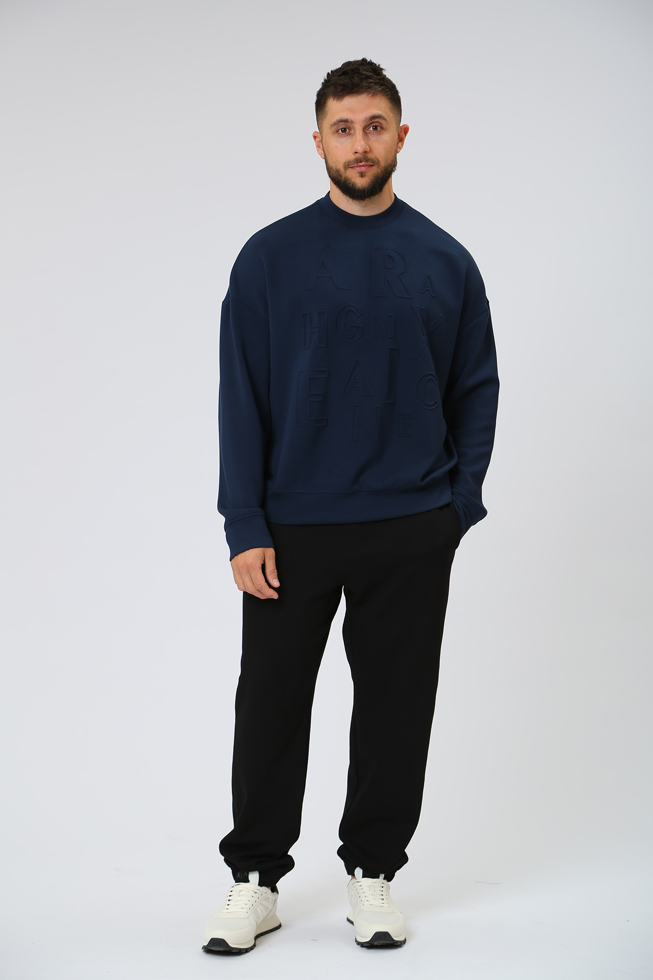 3RZMHM_ZJZDZ Свитшот Armani Exchange Синий