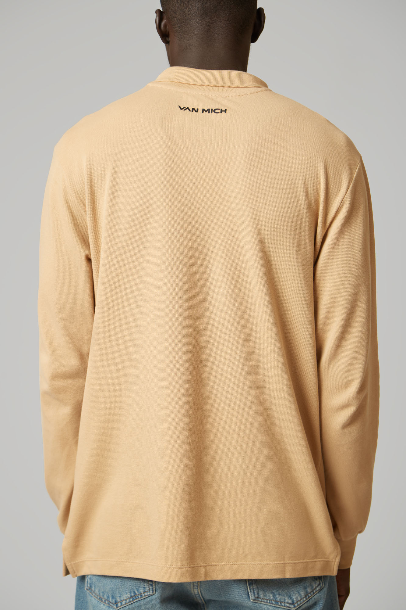 VM-ERK-22-312 Поло с длинным рукавом Van Mich Бежевый