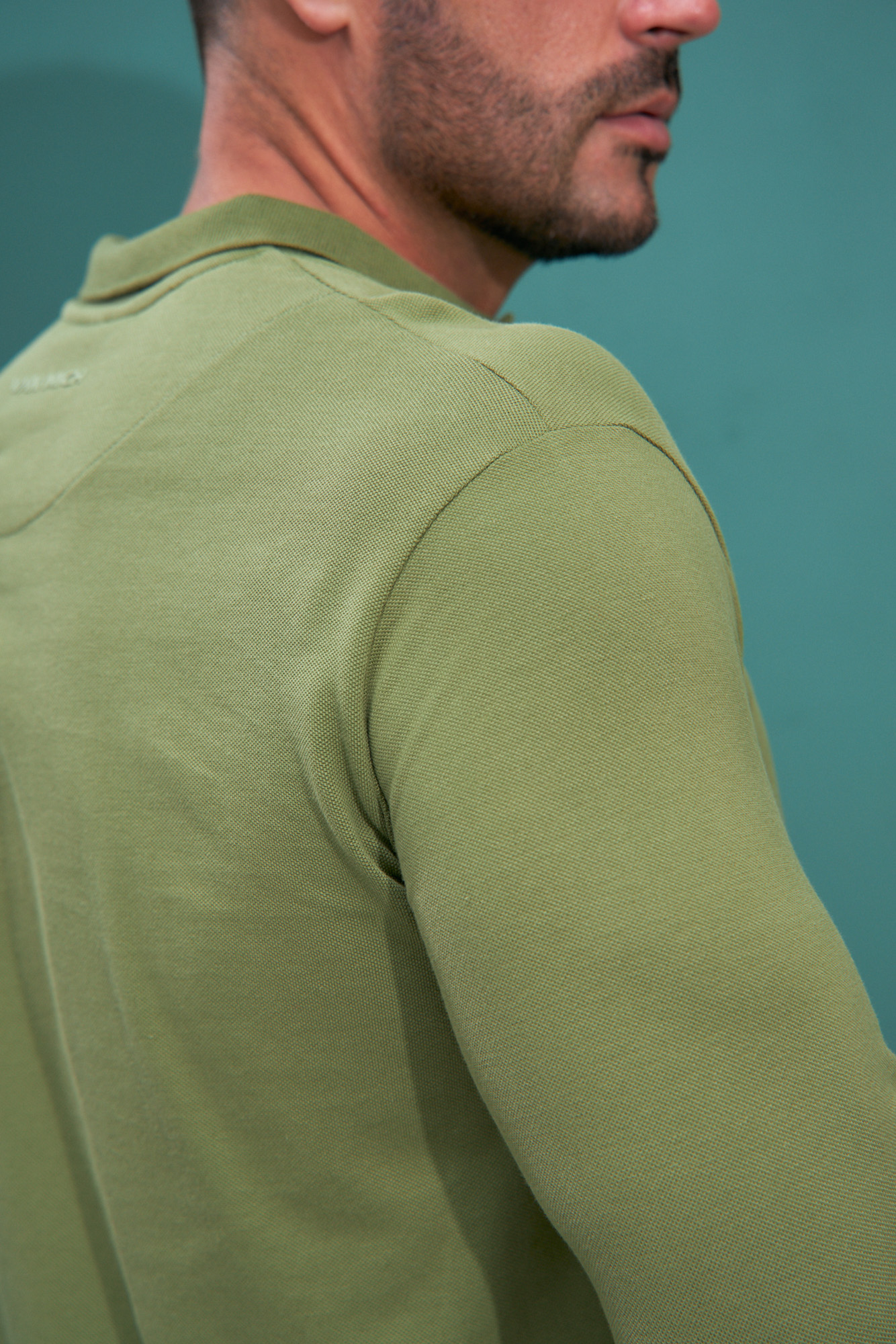 VM-232-54-009 Поло с длинным рукавом Van Mich Зеленый