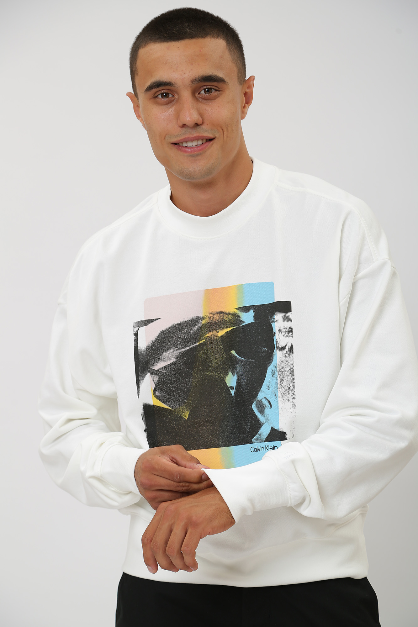 J30J323750 Свитшот Calvin Klein Jeans  Calvin Klein Jeans Белый