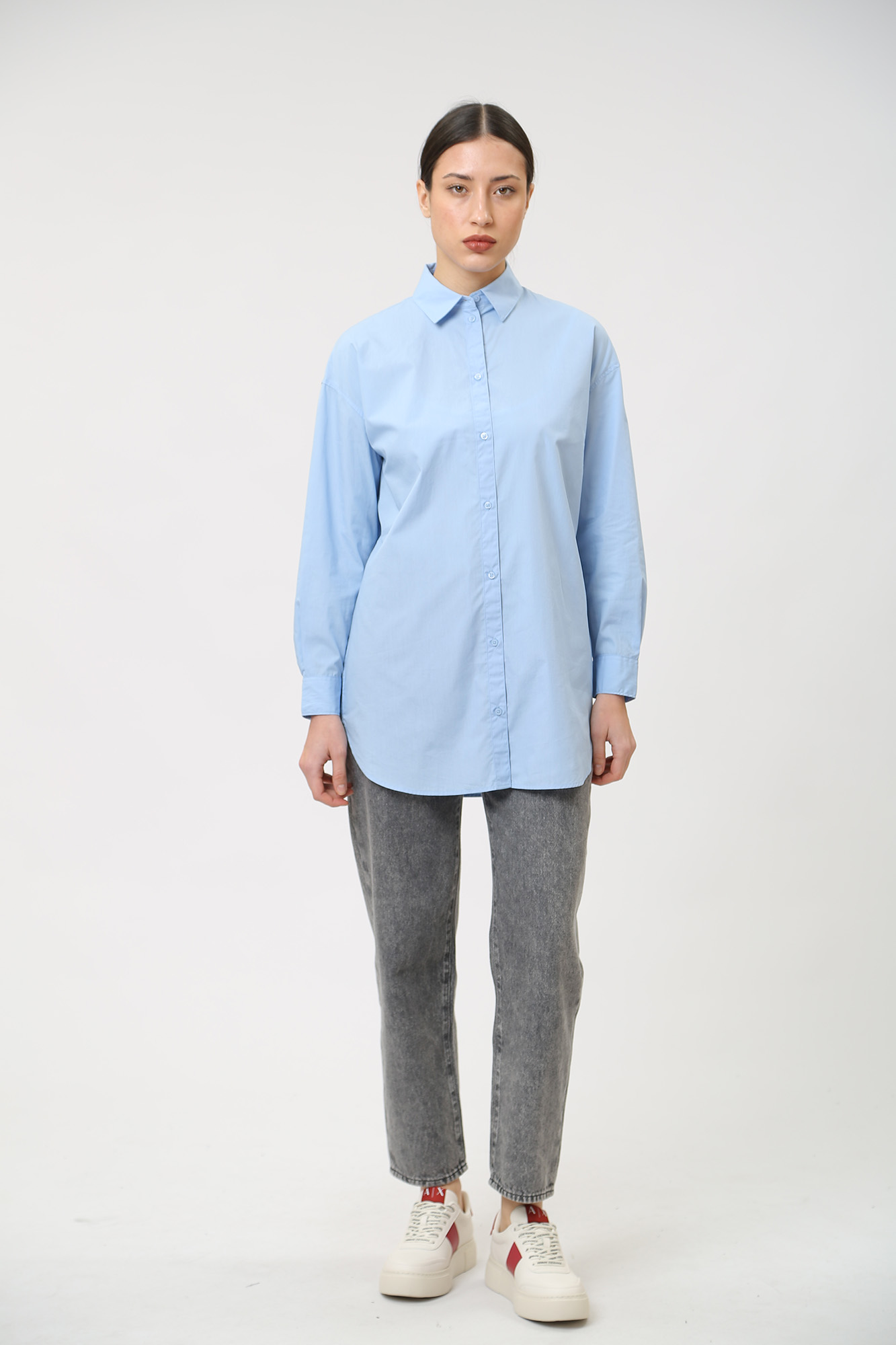 3DYC12_YN3NZ рубашка с длинным рукавом armani exchange 