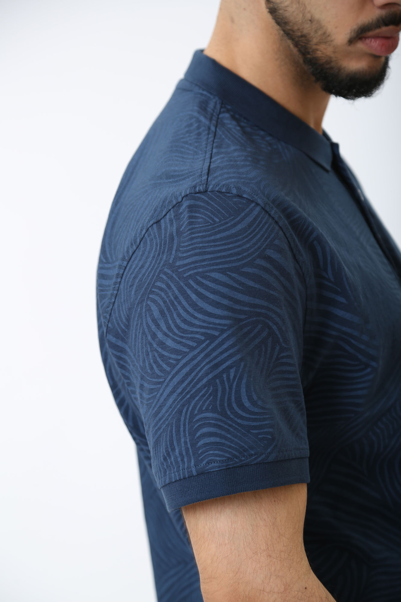 1014947 Поло Mustang Синий