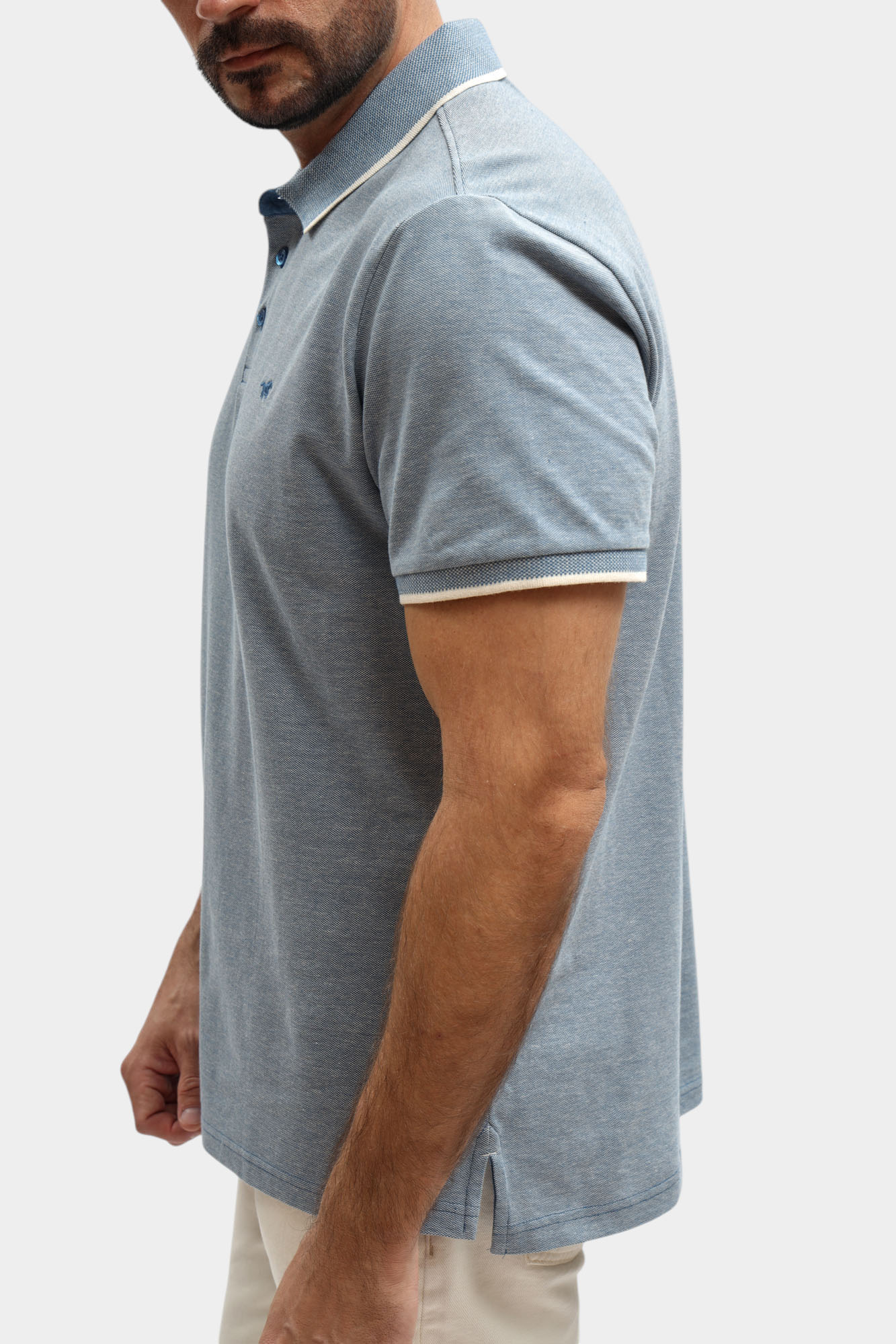 1017411 Поло Mustang Синий