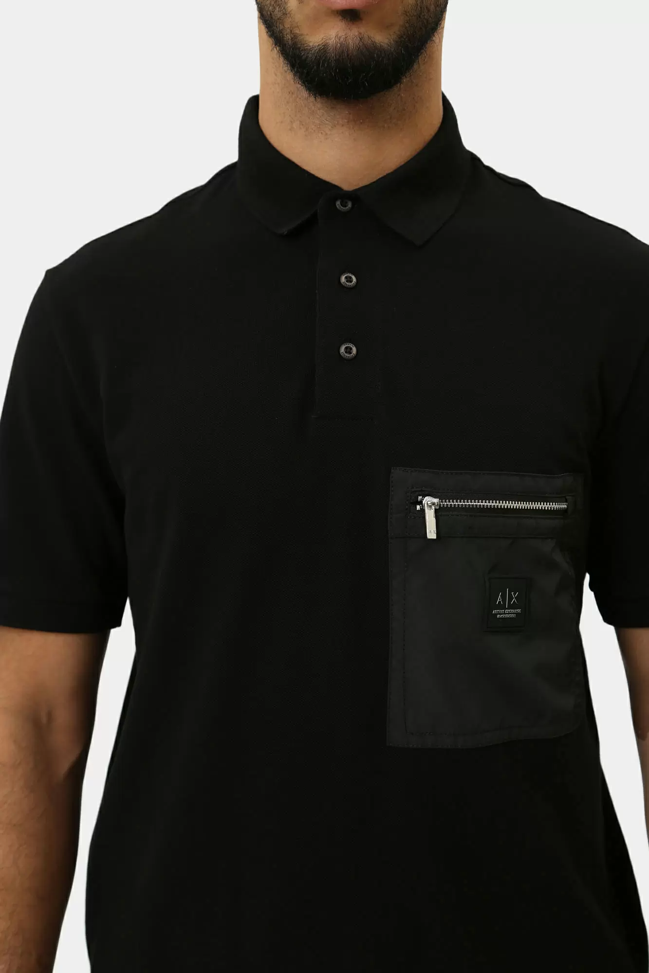 XM000087_AF10366 Поло Armani Exchange Черный