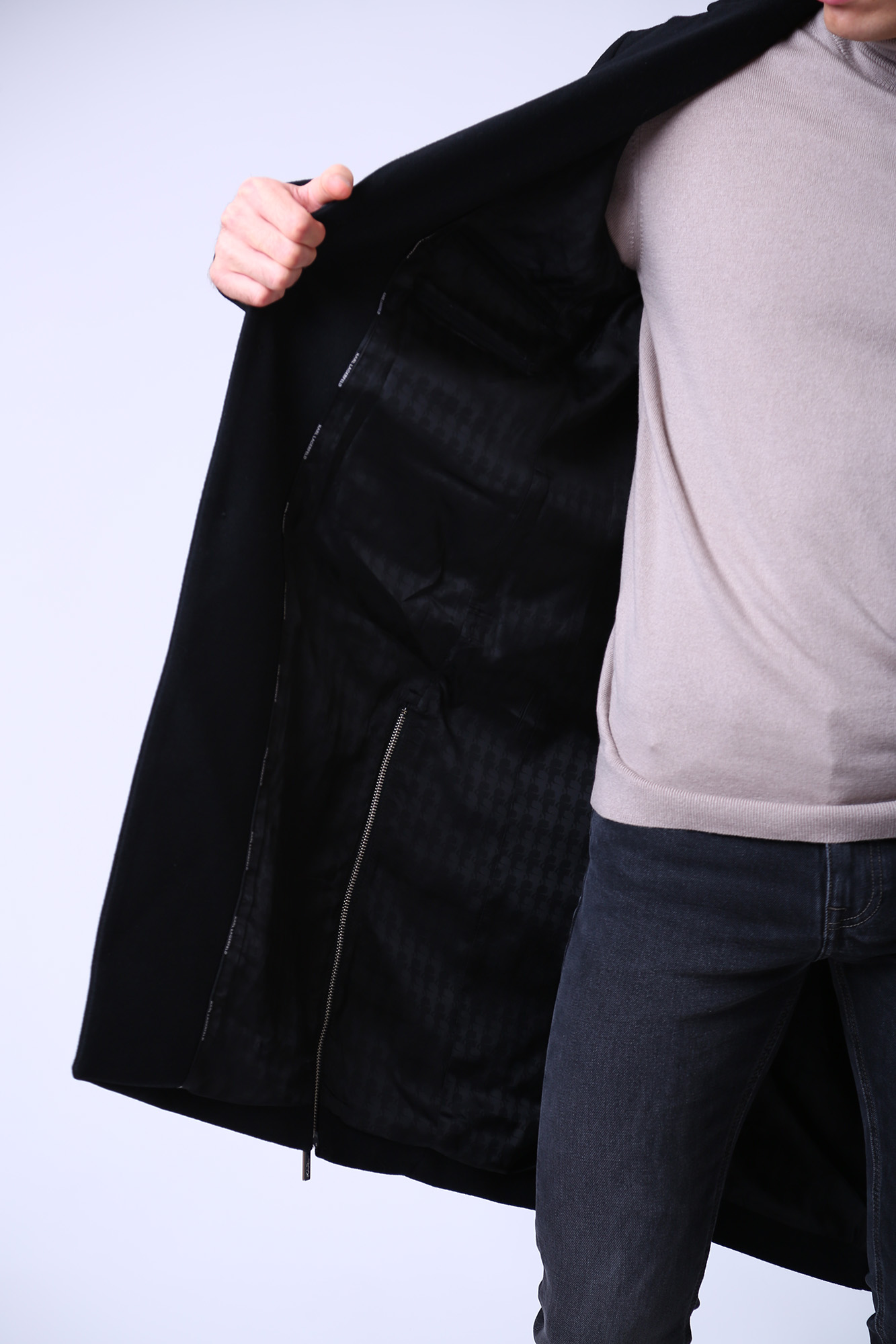 524799_455012 Пальто Karl Lagerfeld Черный