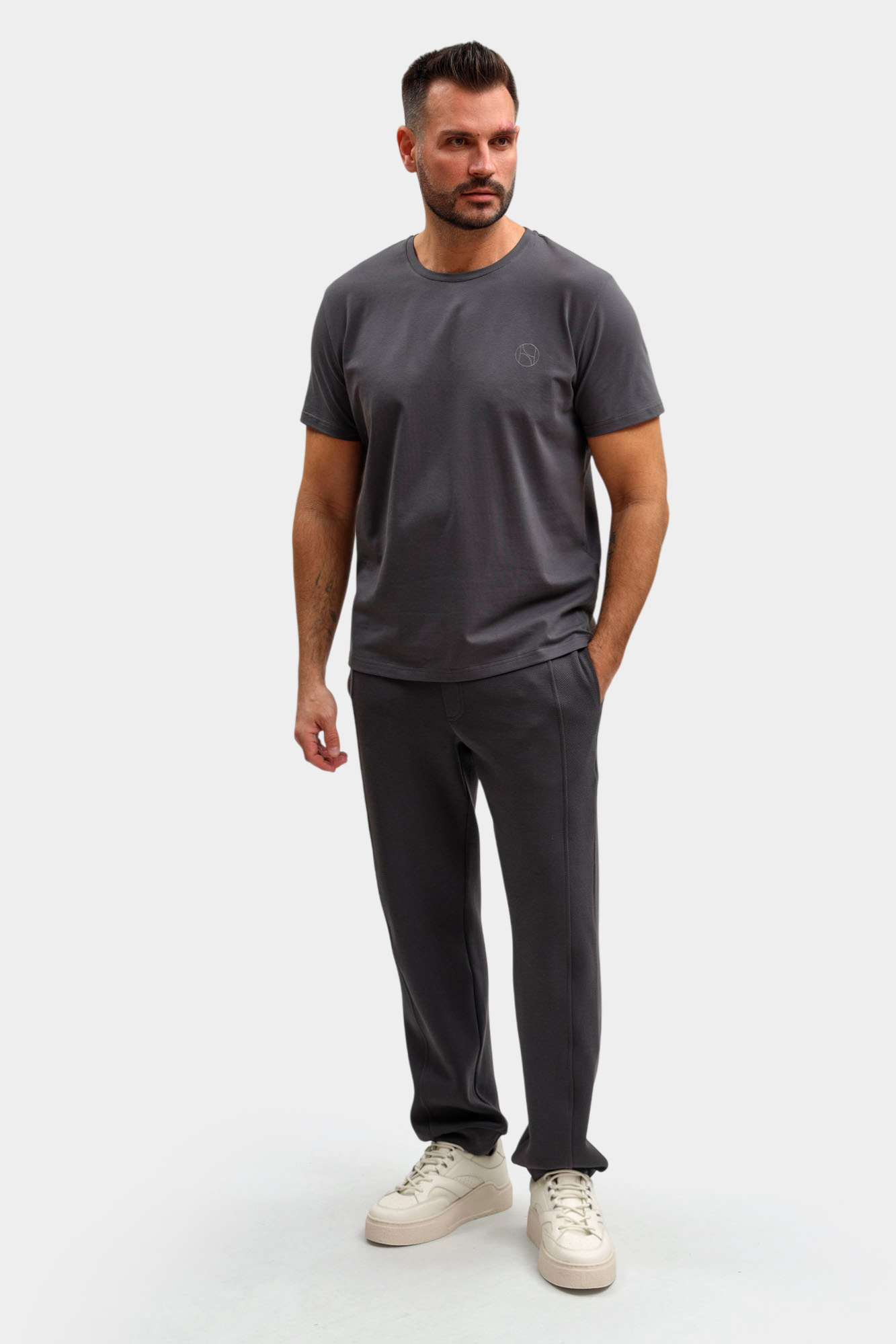 M-261-P-22-1406 Футболка The Hills Серый