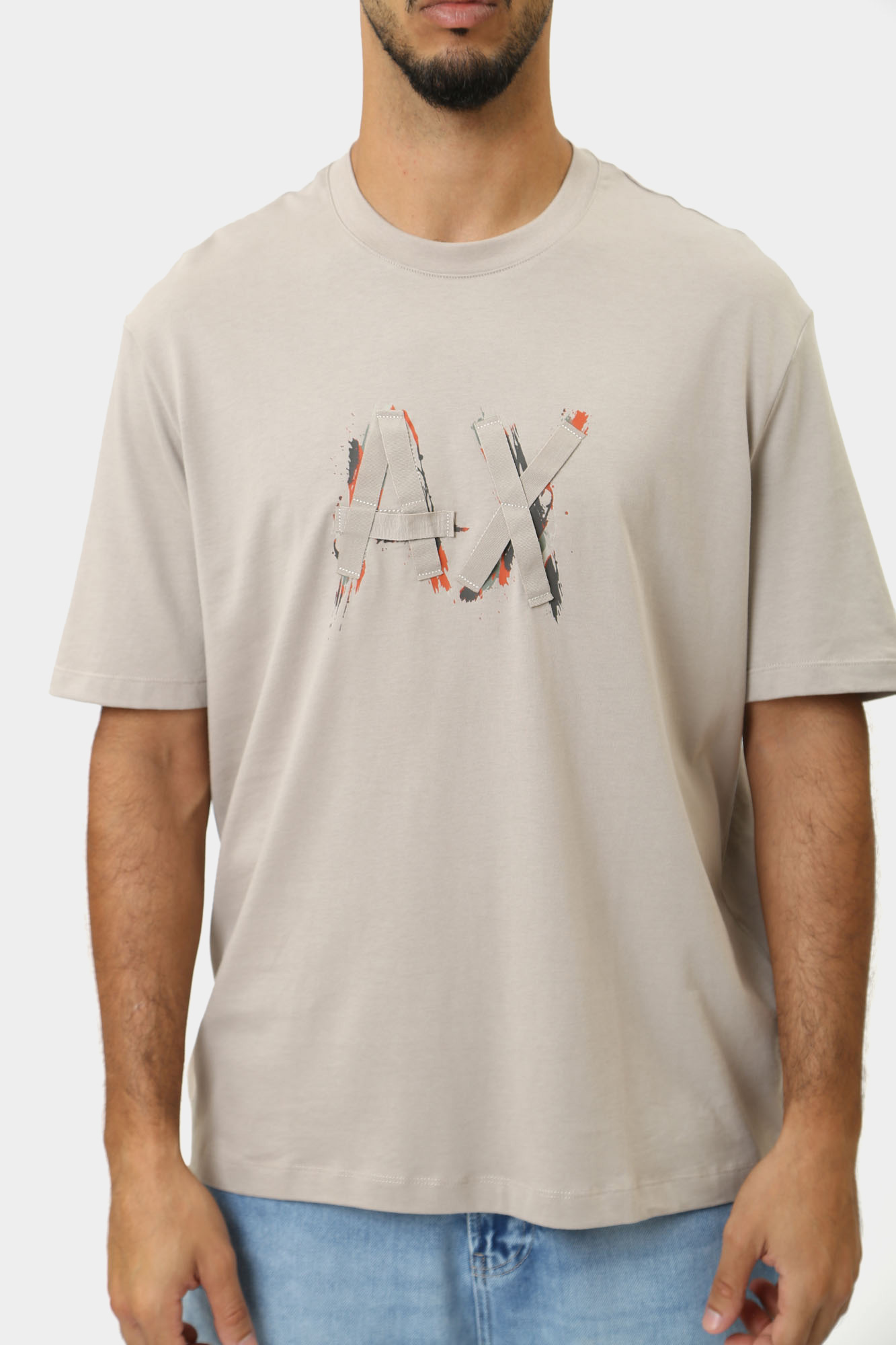 6DZTHN_ZJLFZ Футболка Armani Exchange Бежевый