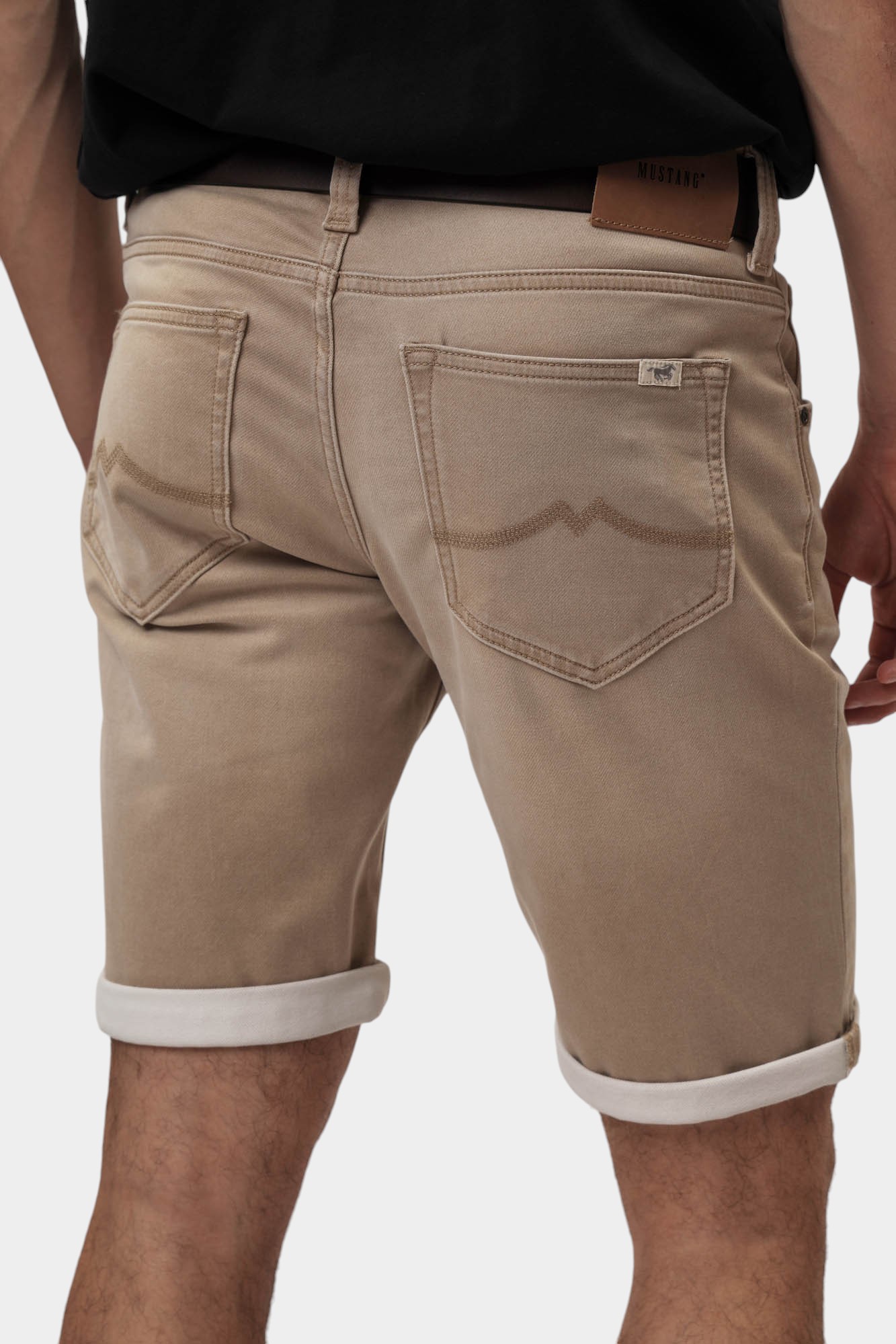 1016351 Шорты джинсовые Mustang Бежевый