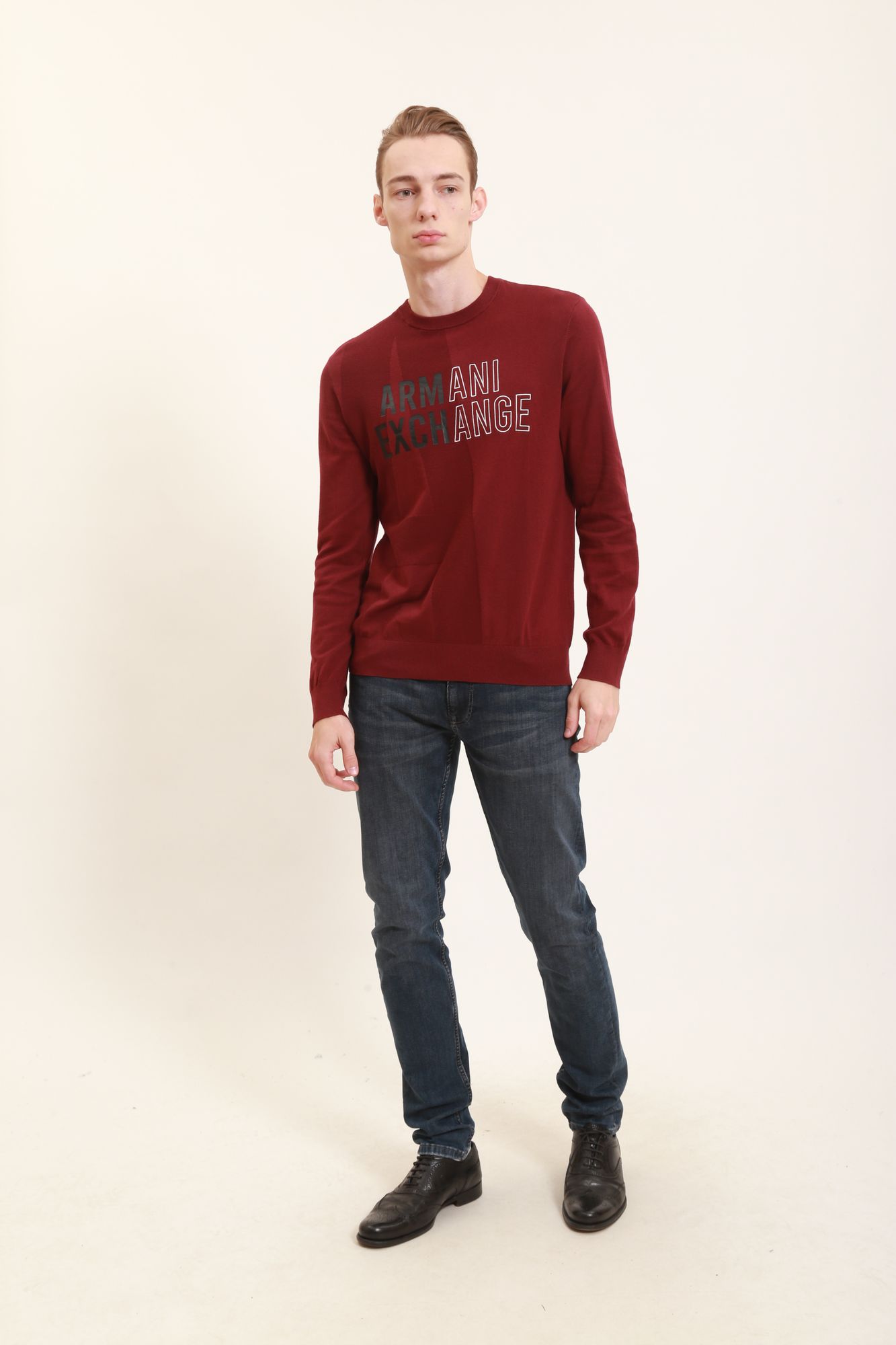 6KZM1A_ZML5Z Джемпер Armani Exchange Бордовый