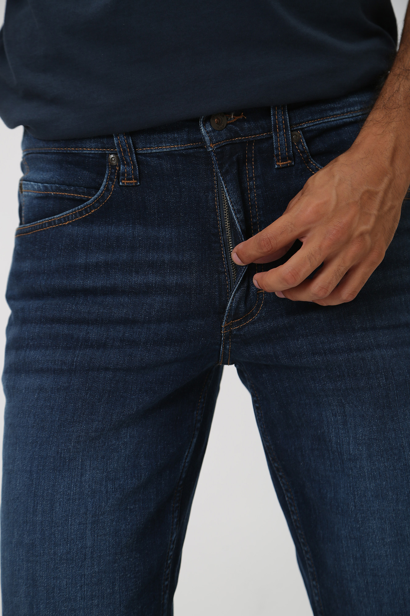 1013715-5000 Брюки джинсовые Mustang Синий