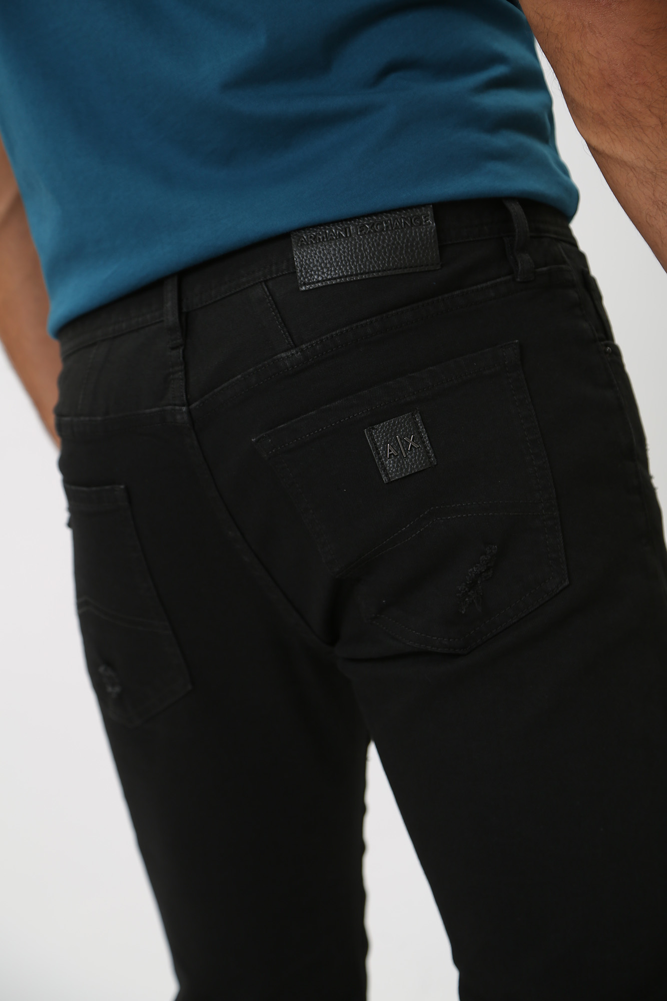 6RZJ13_Z1AAZ Брюки джинсовые  Armani Exchange Черный