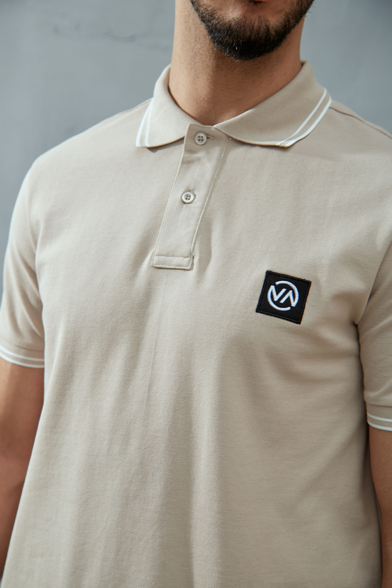 VM-ERK-22-034 Поло Van Mich Бежевый