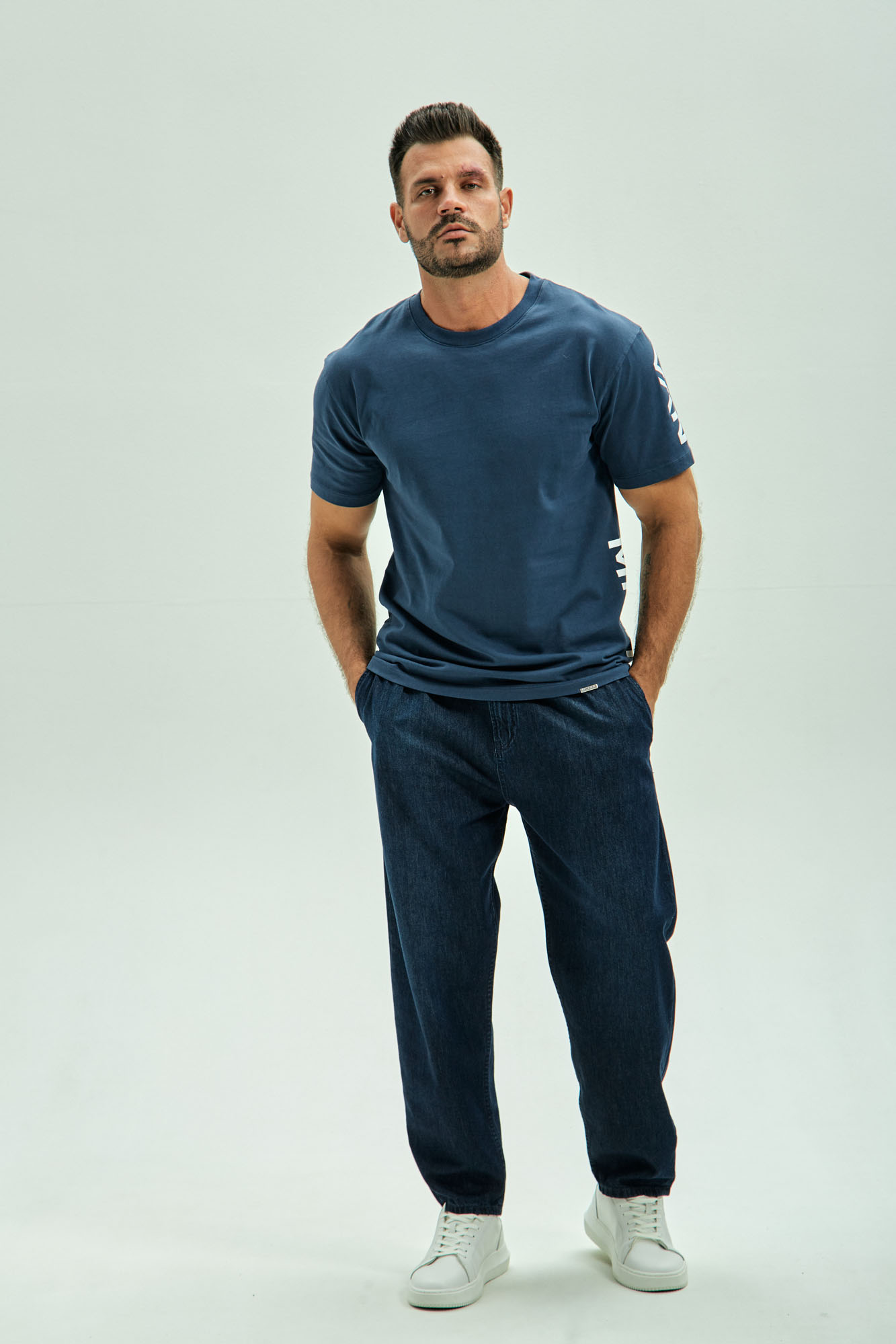 VM-OMA-33-017 Брюки джинсовые Van Mich Синий