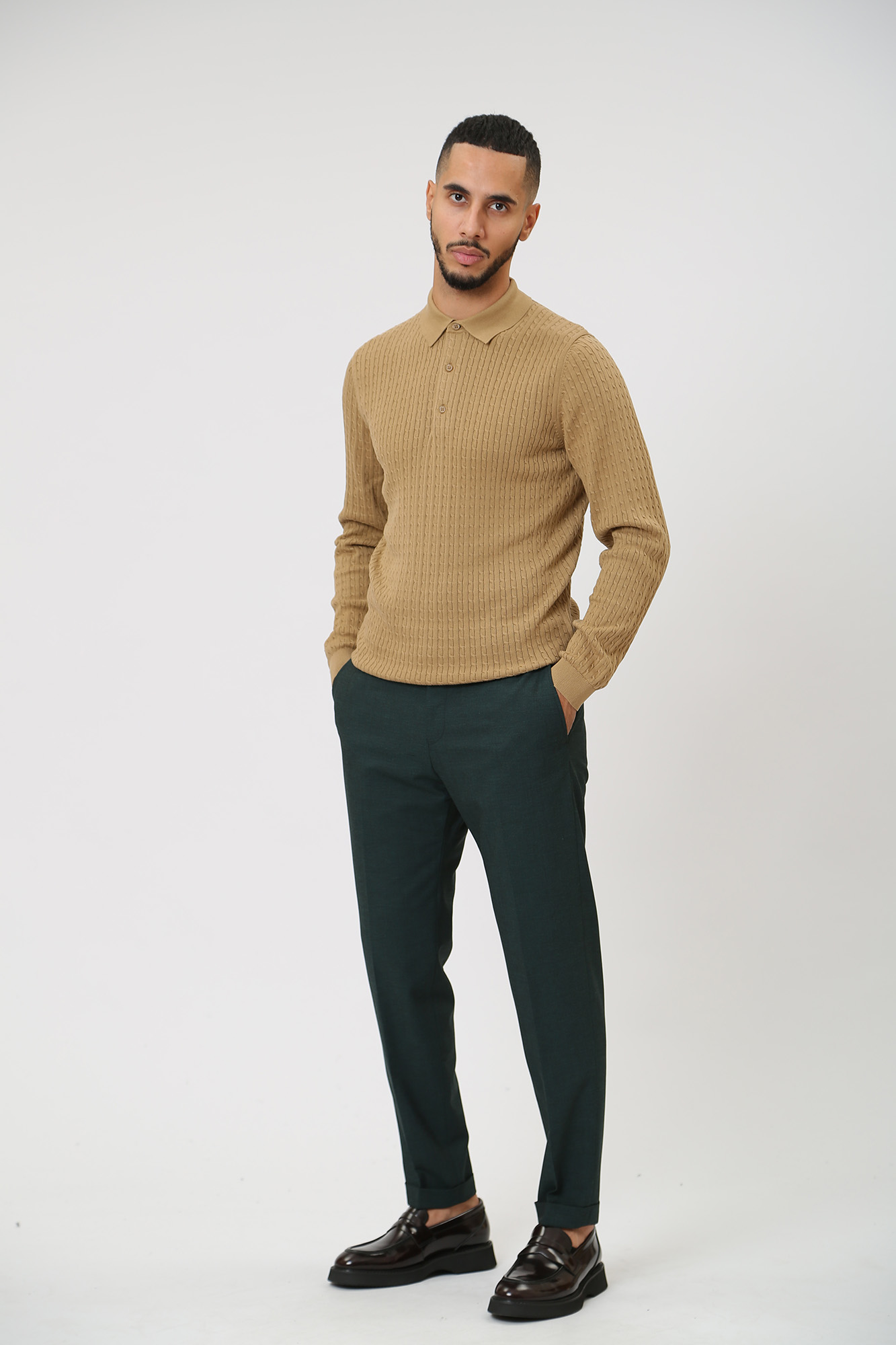 30038550_10016383 Брюки классические Strellson Зеленый