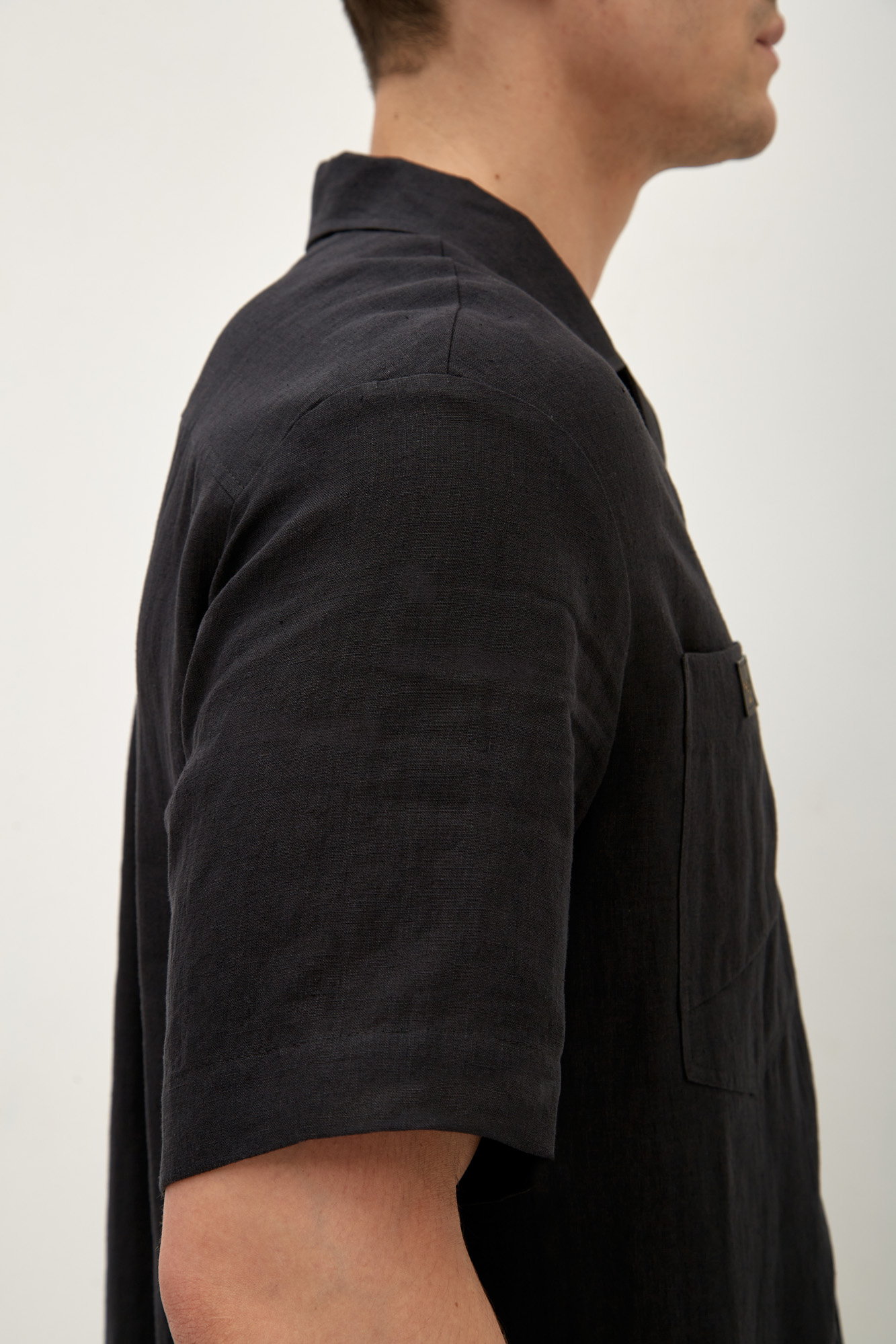 M-241-P-56-1066 Рубашка с коротким рукавом The Hills Черный