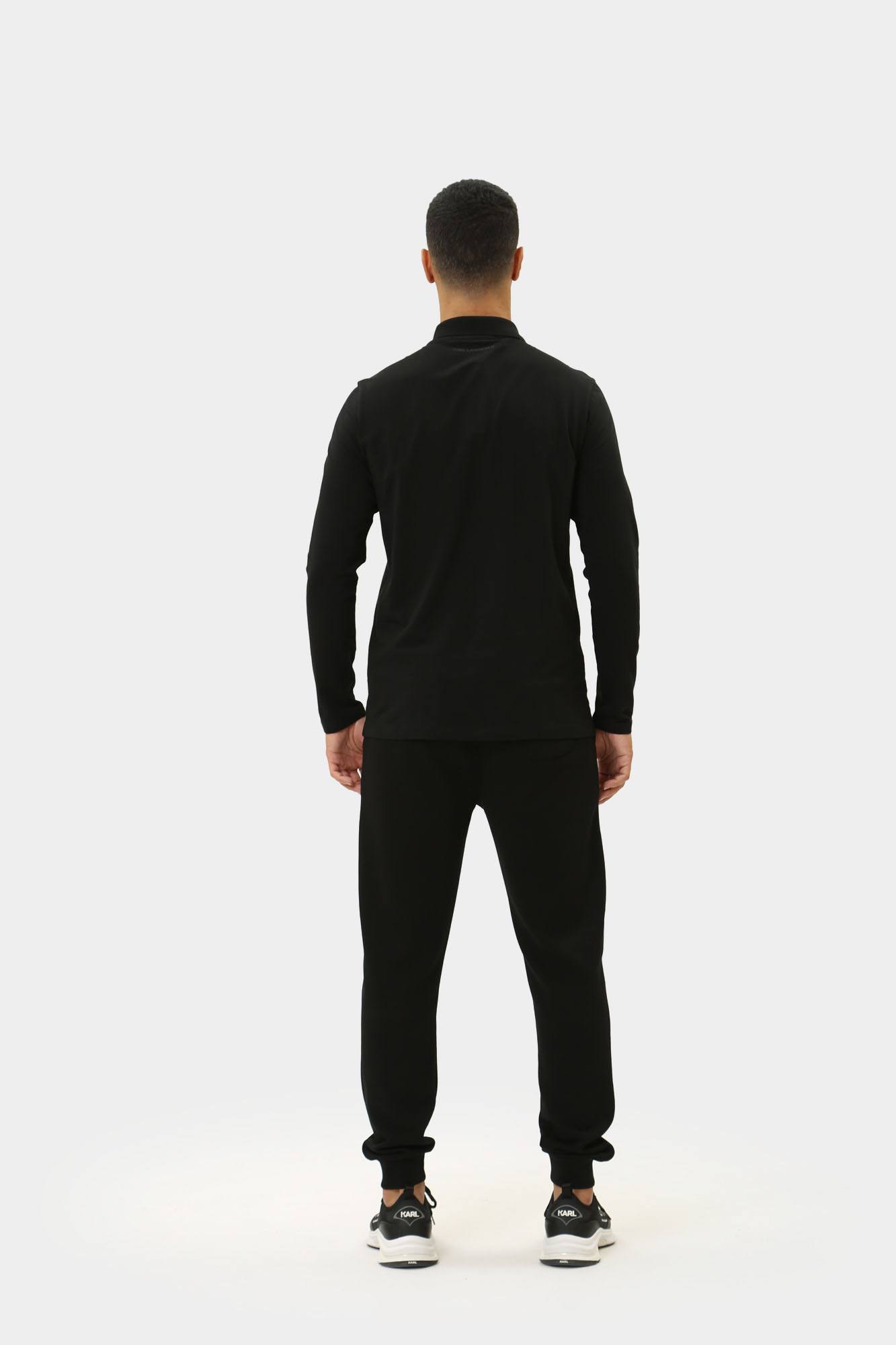 543221_74540 Поло с длинным рукавом Karl Lagerfeld Черный