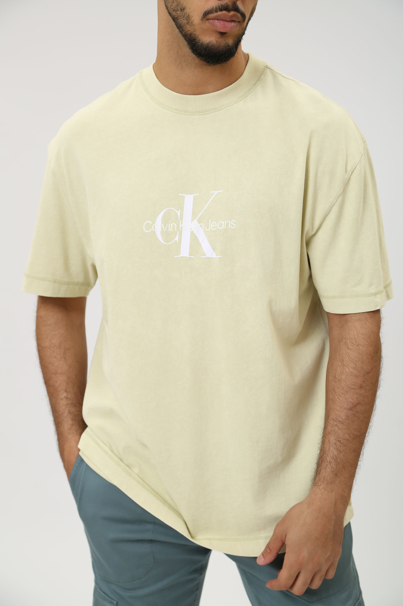 J30J325427 Футболка Calvin Klein Jeans Бежевый