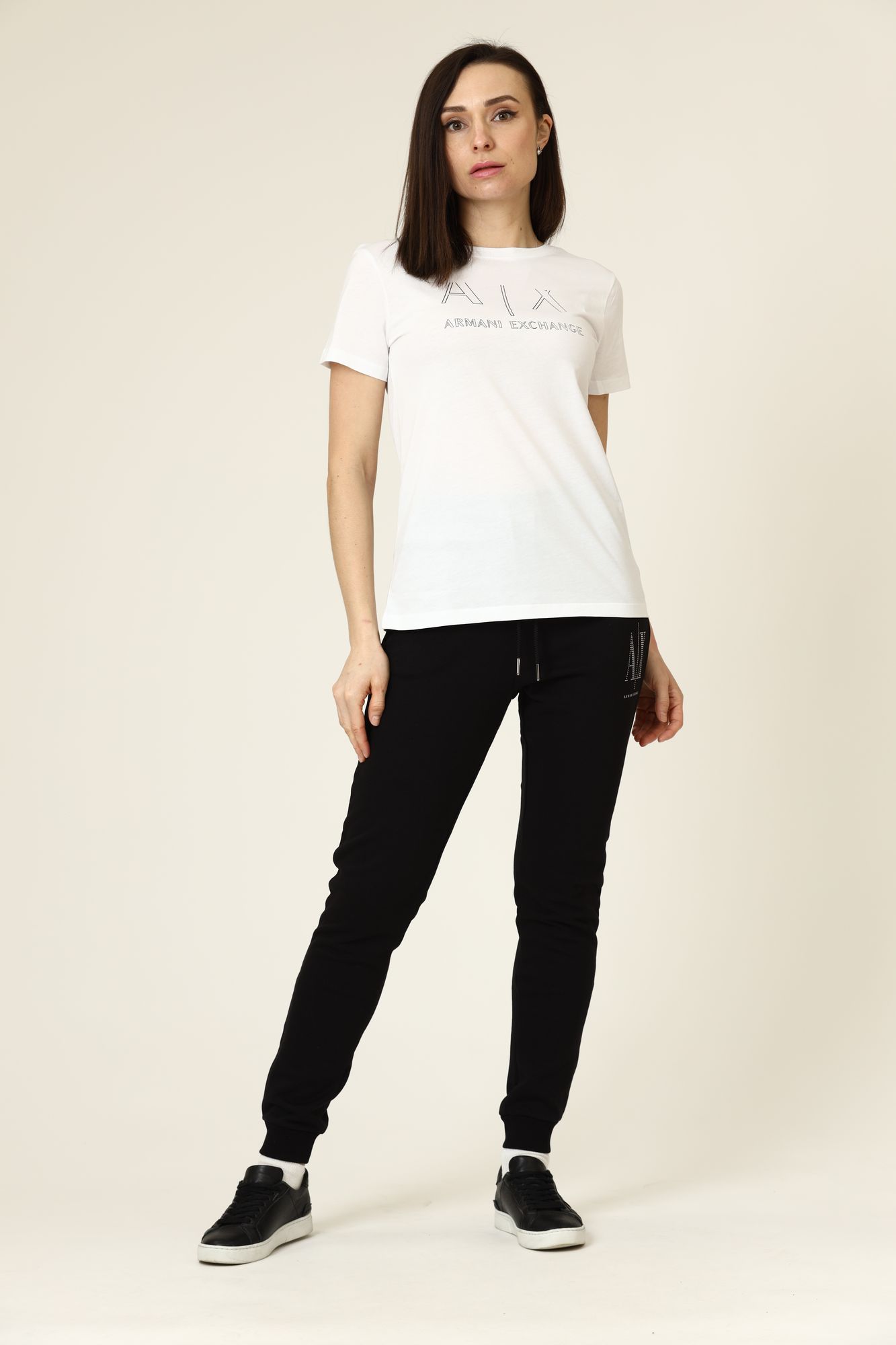 3KYTGG_YJ3CZ_1000_OPTIC WHITE футболка armani exchange 