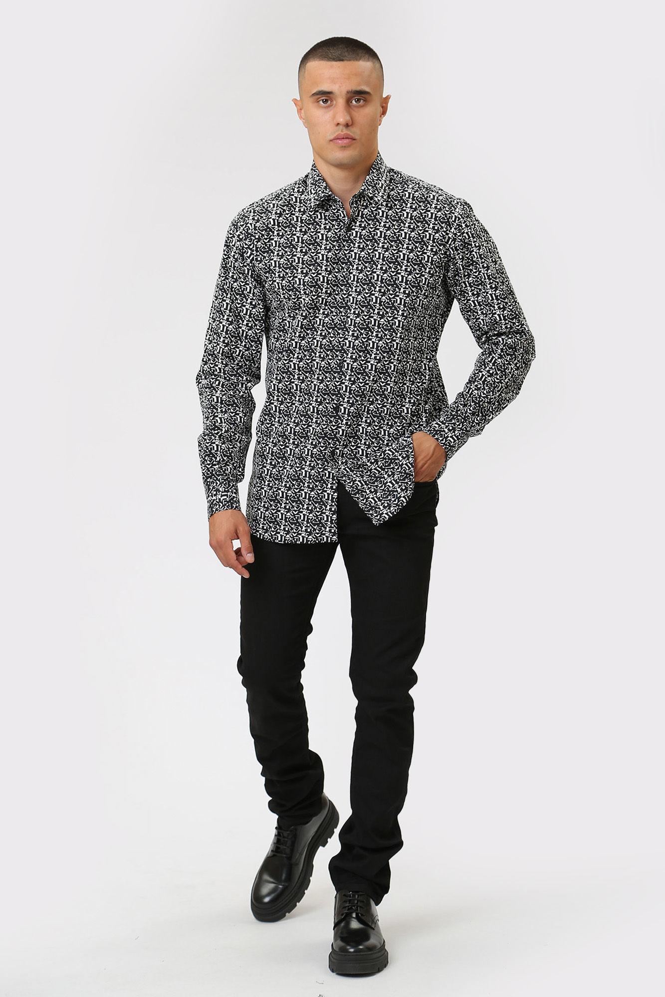 533602_605000 Сорочка д/р Karl Lagerfeld Черный