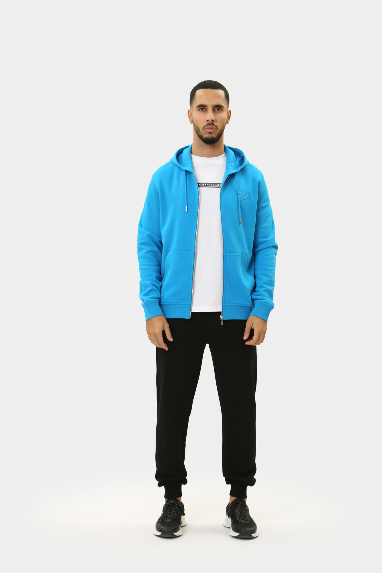 543910_70540 Толстовка с капюшоном Karl Lagerfeld Голубой