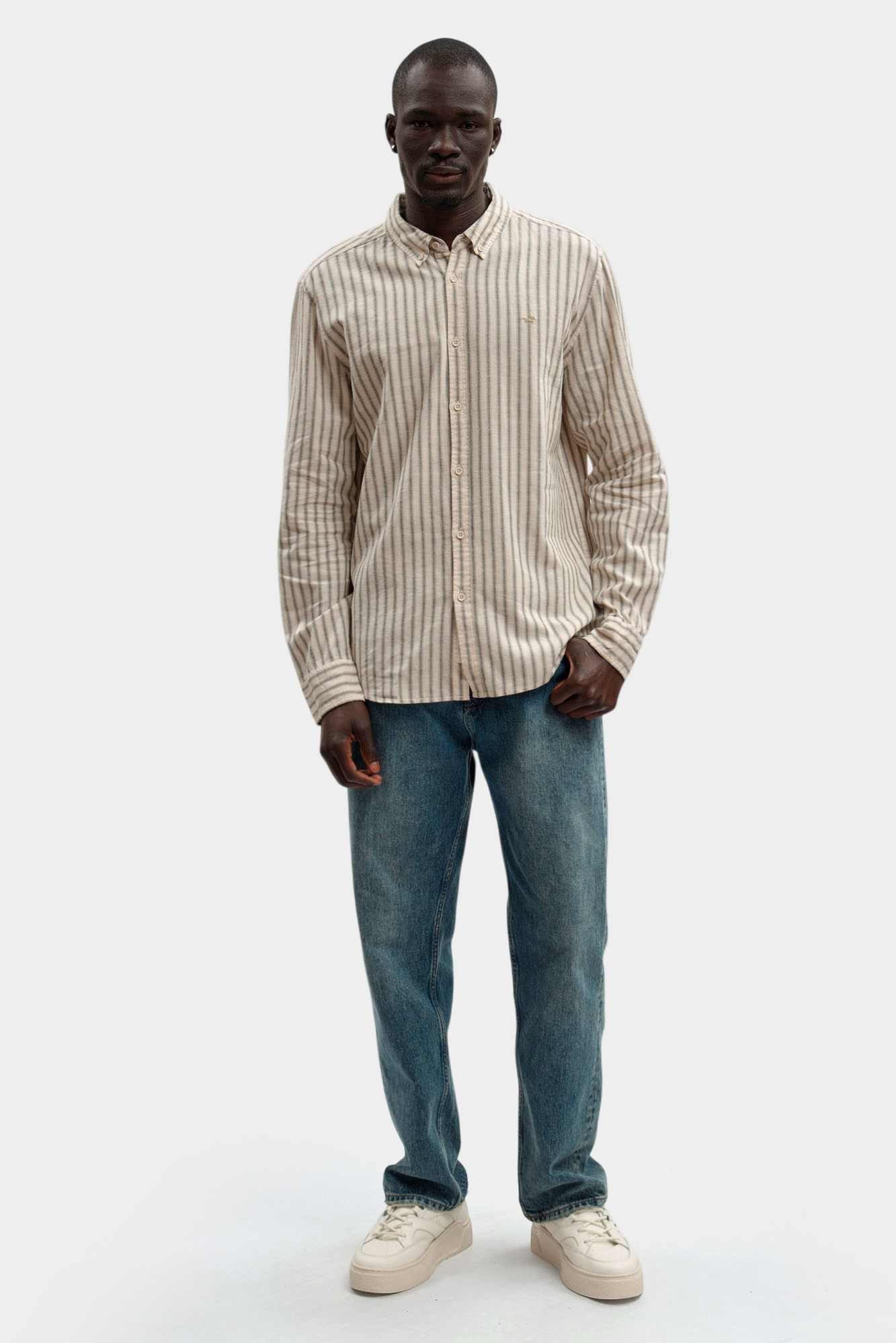 1017540 Рубашка Mustang Бежевый