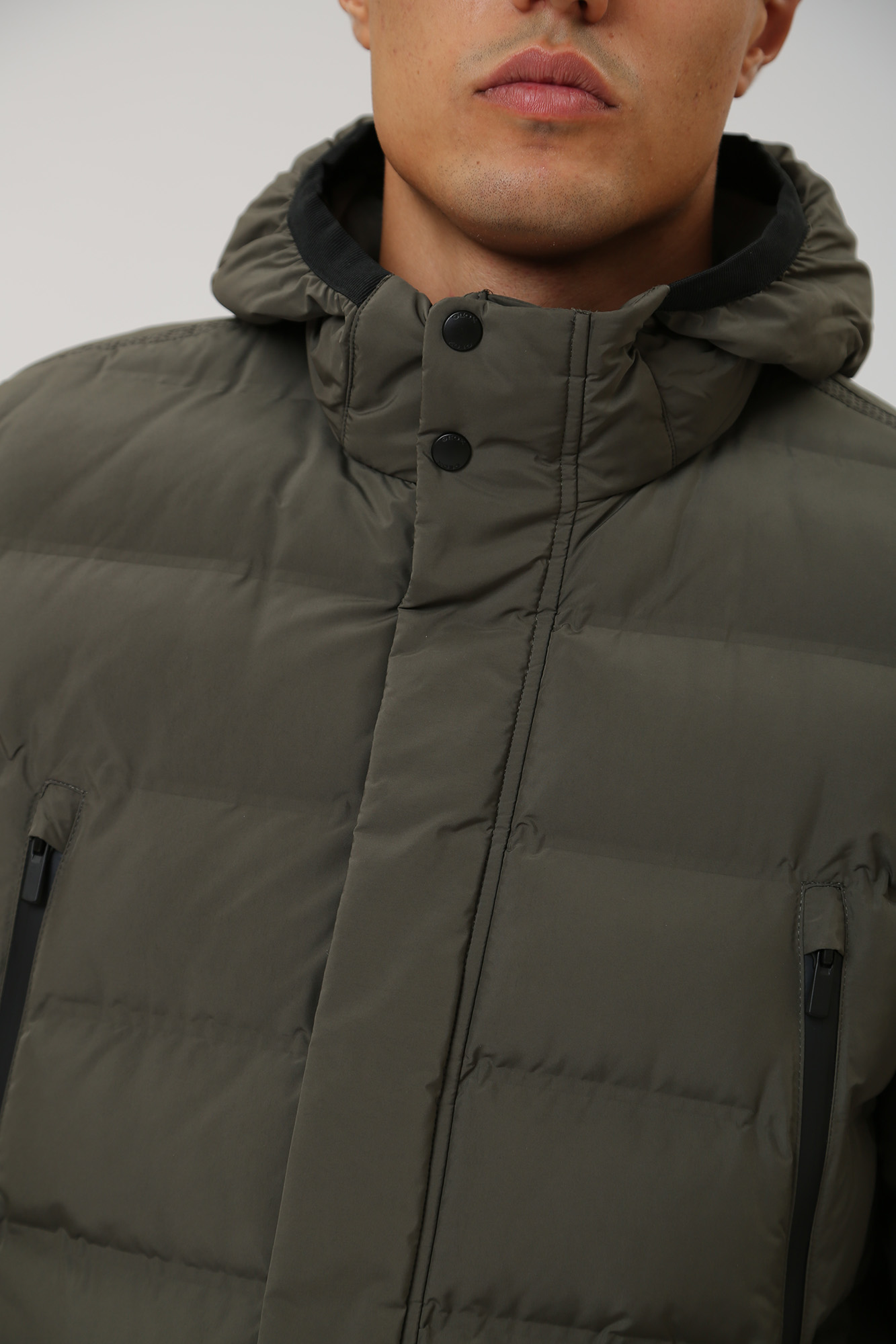 M3628LT2961F3 Пуховик удлиненный Geox Хаки