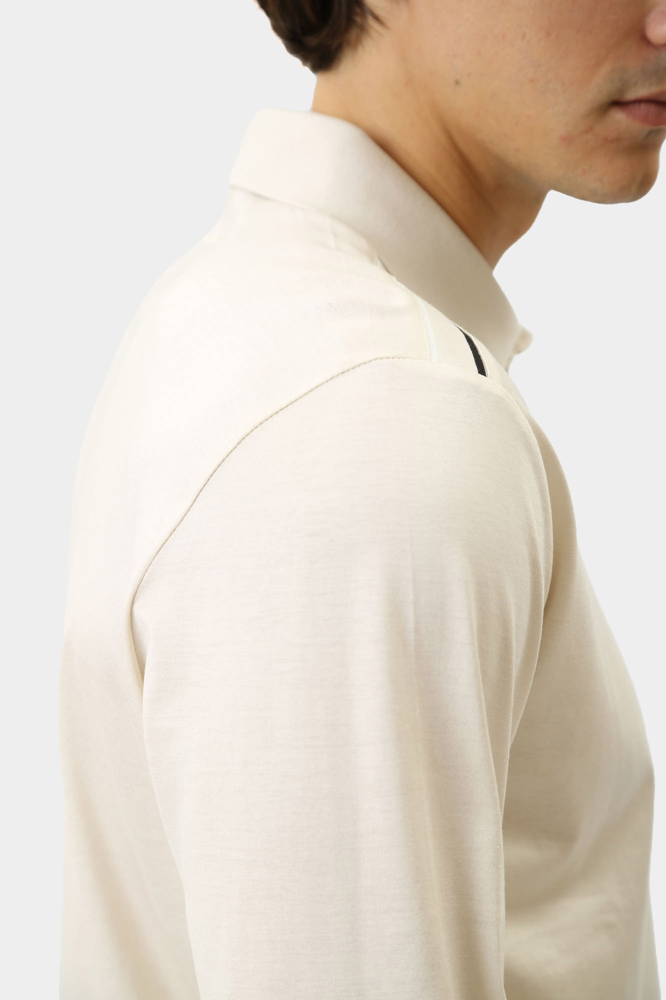 544200_745003 Поло с длинным рукавом Karl Lagerfeld Бежевый