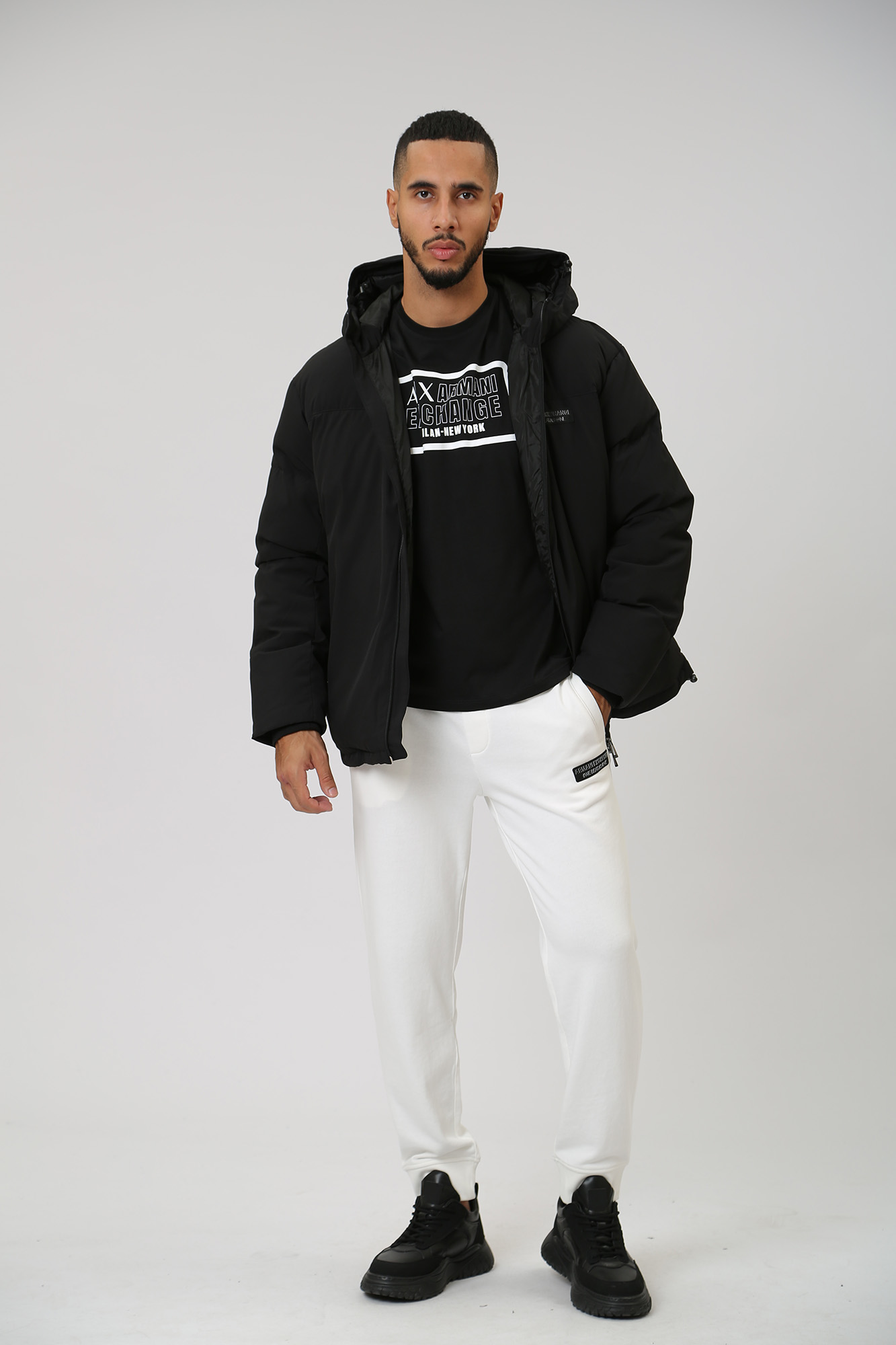 6RZB03_ZNICZ Куртка пуховая Armani Exchange Черный