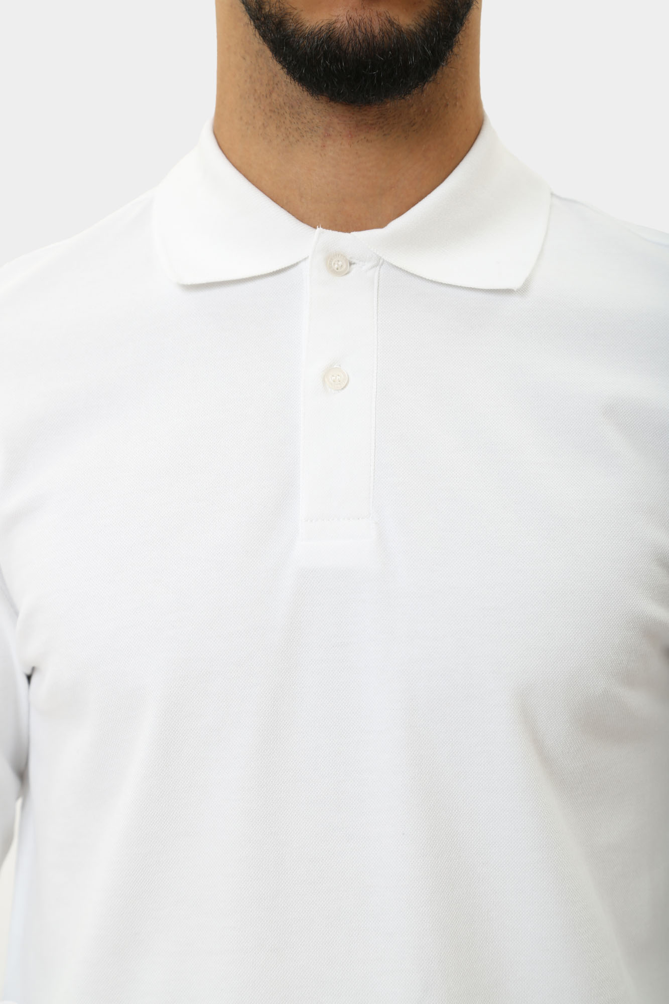 PBMT0271 Поло с длинным рукавом Bikkembergs Белый