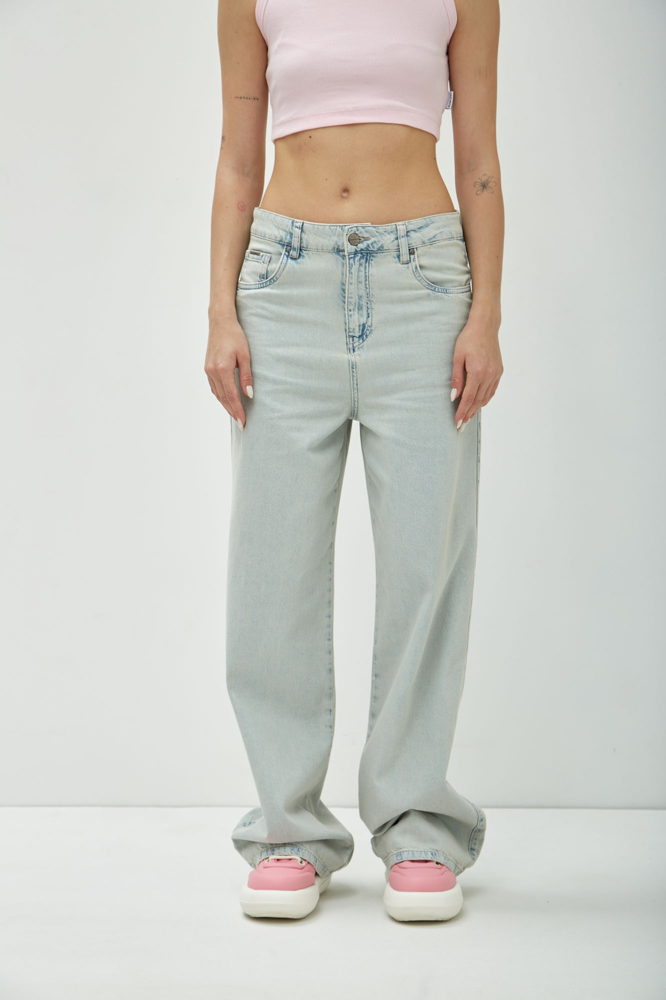 VW-OMA-33-019 джинсы wide leg van mich